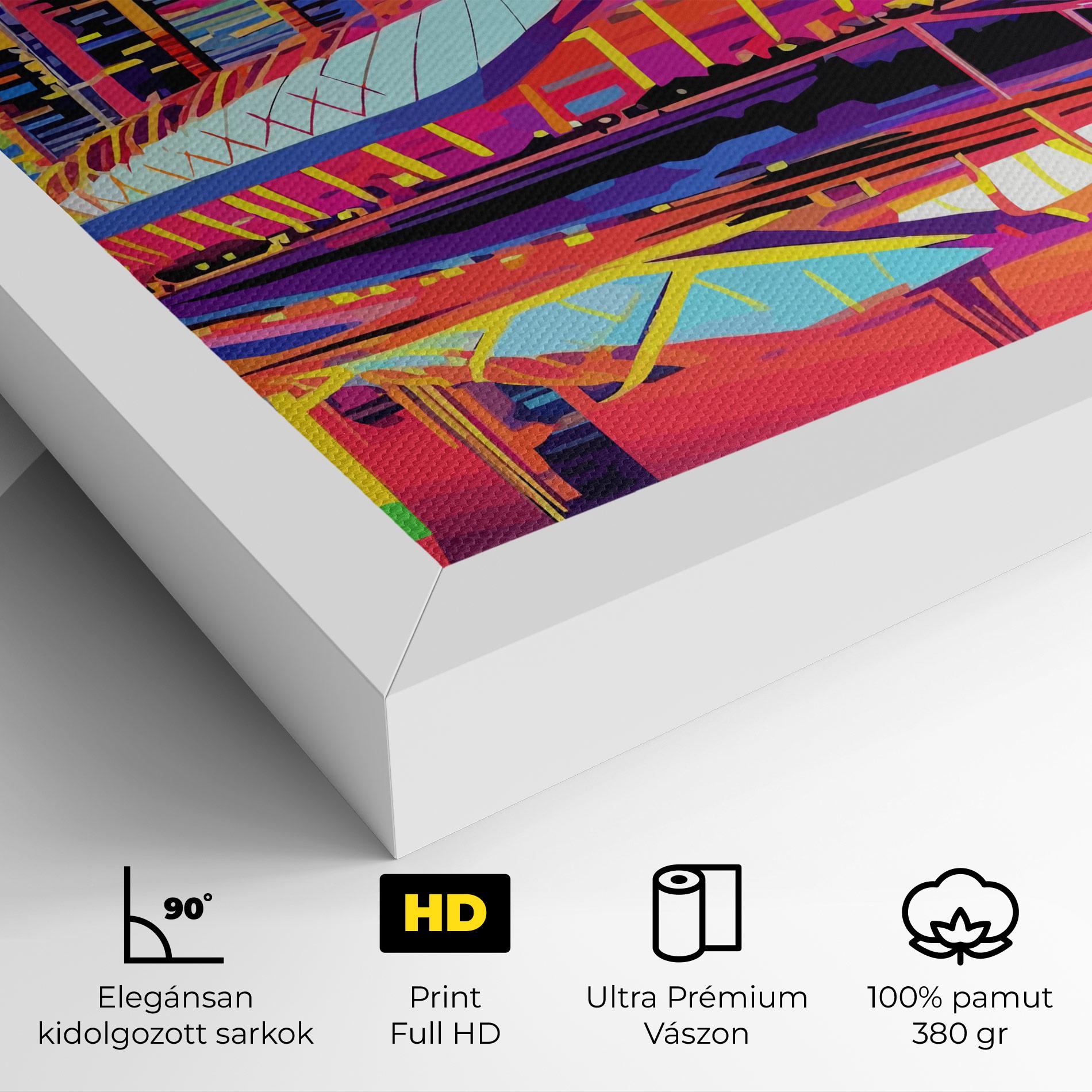 Vászonkép Australian Orange Sunset mockup 4