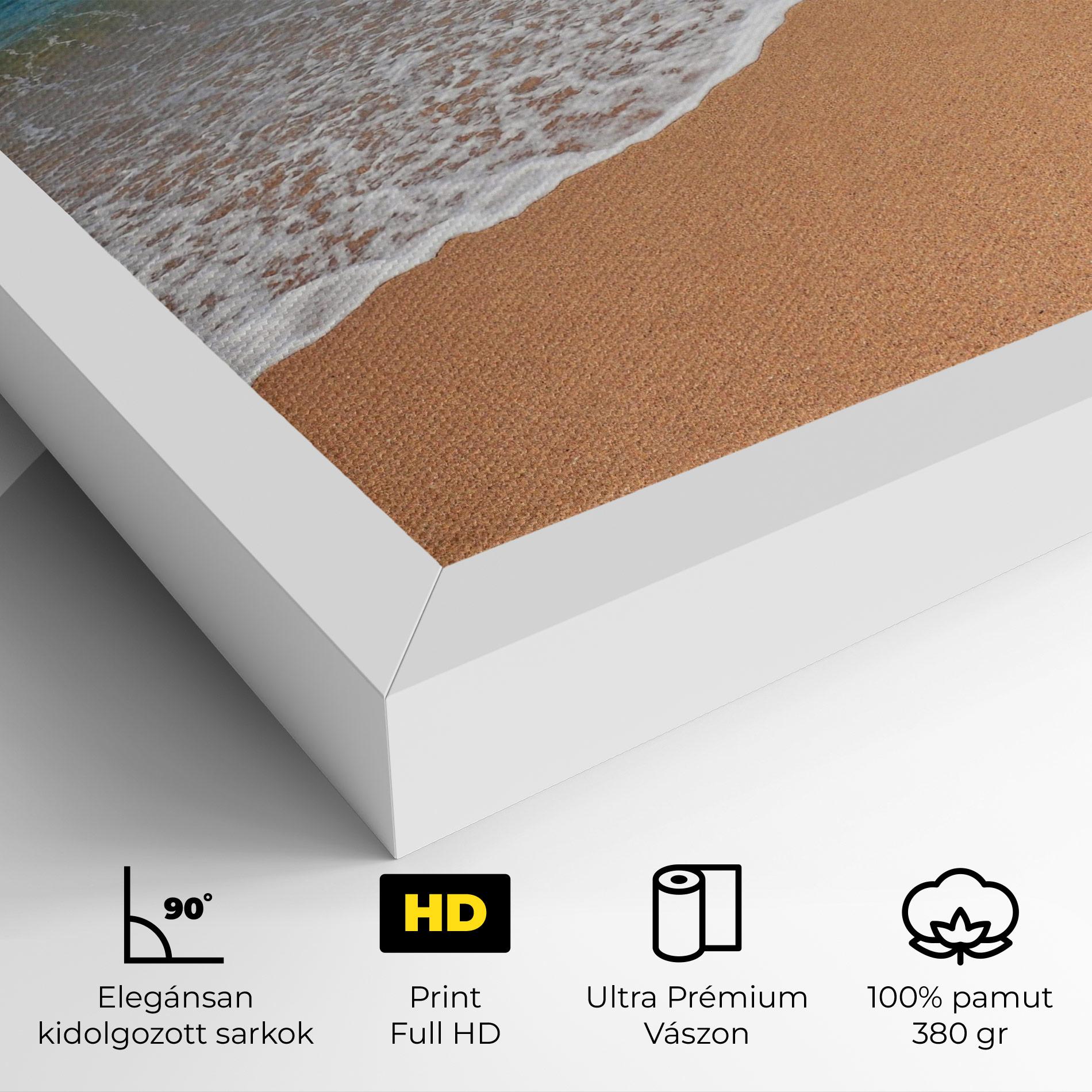 Vászonkép Pristine Beach mockup 4