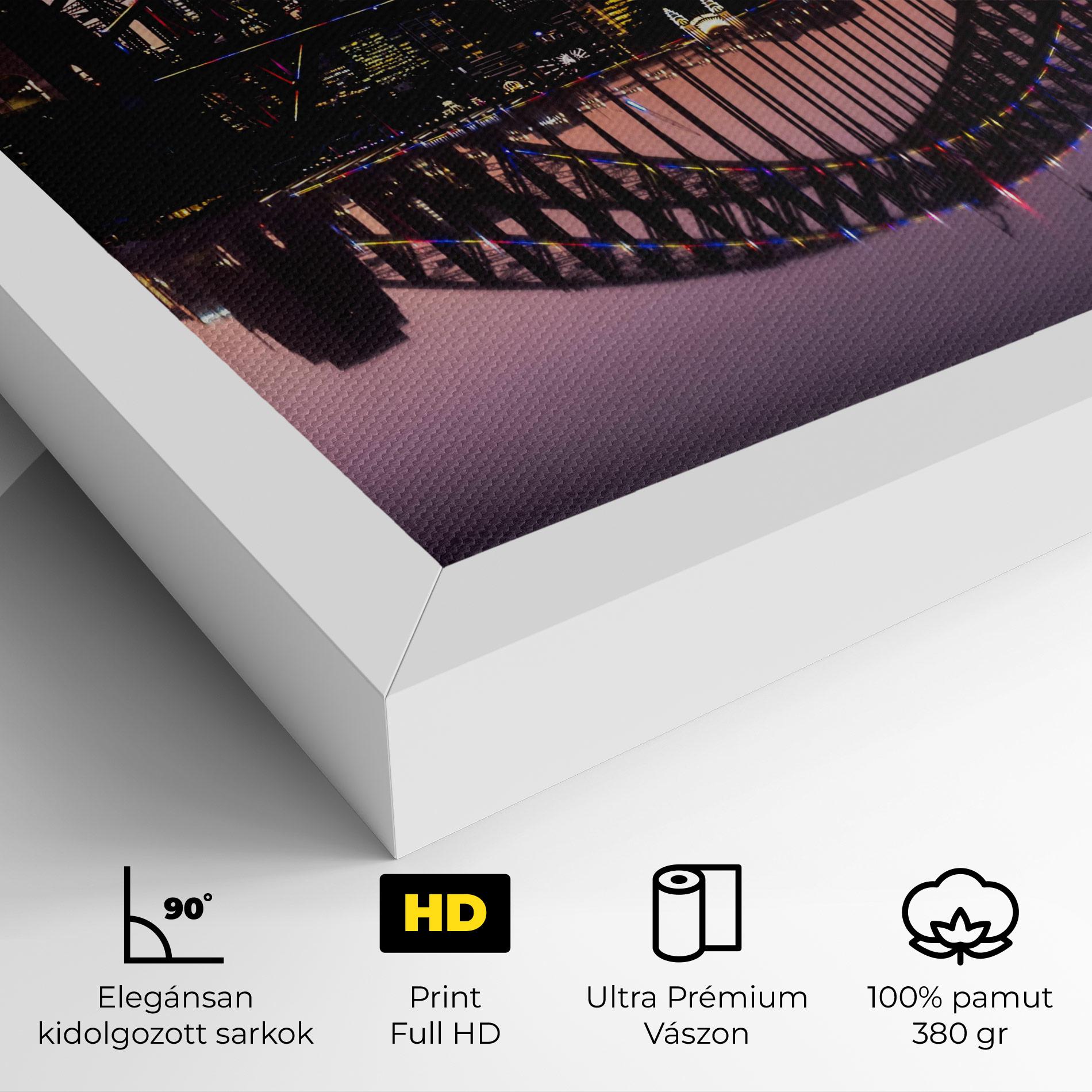 Vászonkép Purple Night Sydney mockup 4