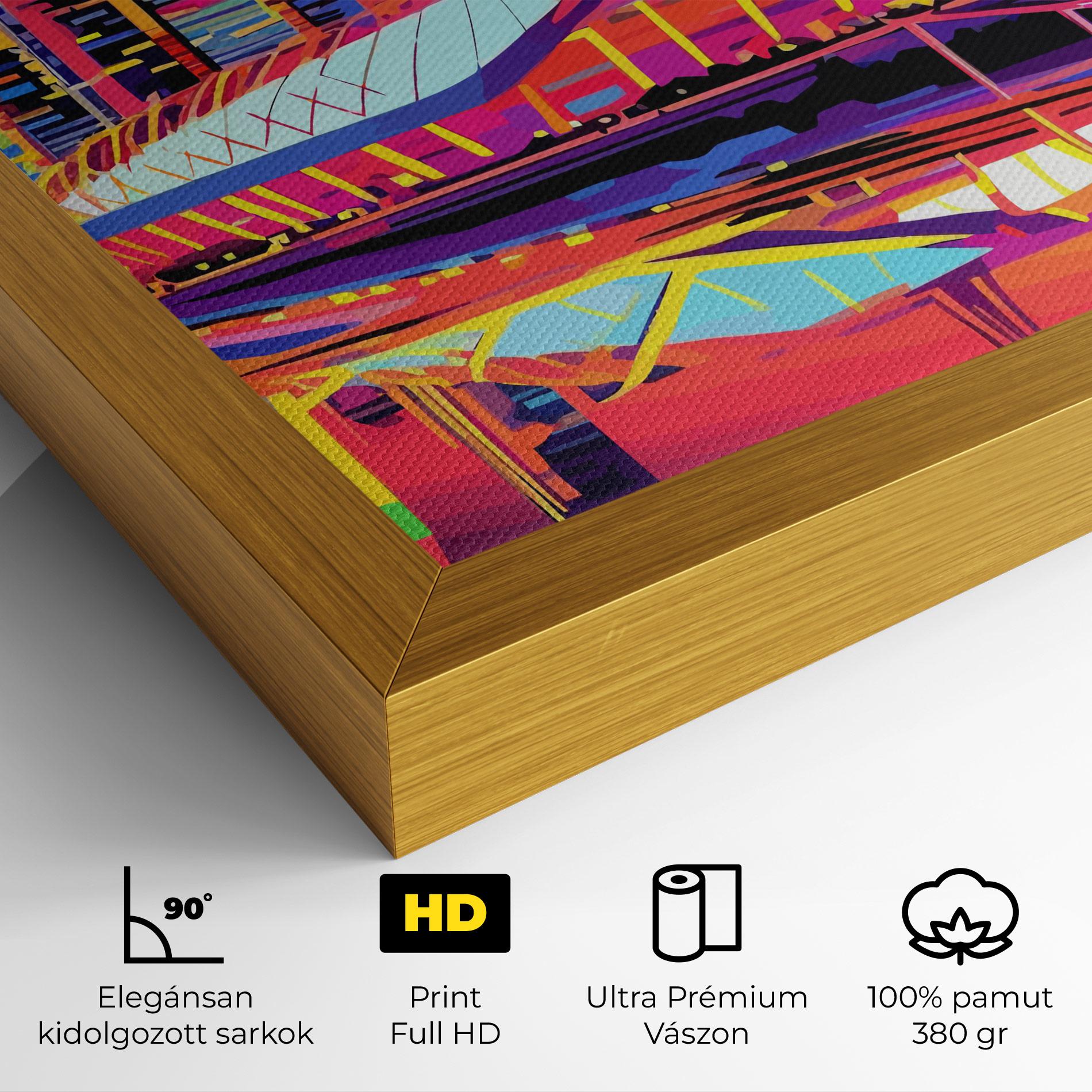 Vászonkép Australian Orange Sunset mockup 4