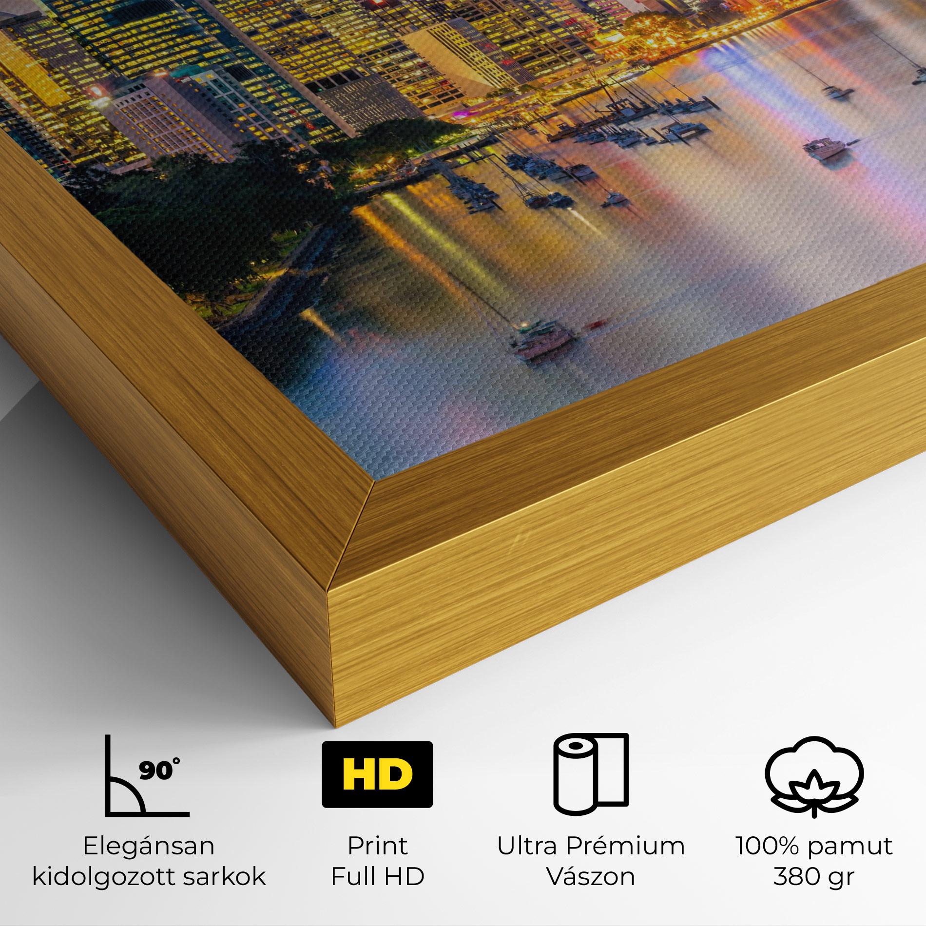 Vászonkép Brisbane City Skyline mockup 4