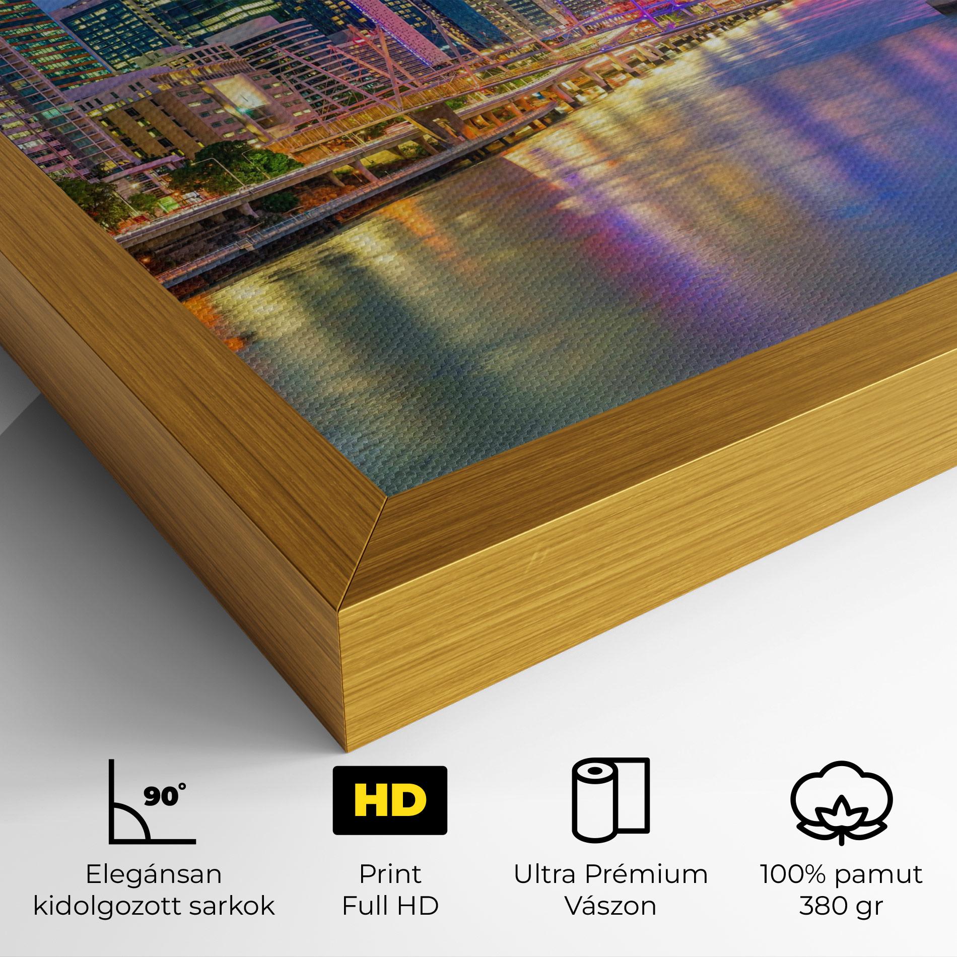 Vászonkép Brisbane Skyline View mockup 4