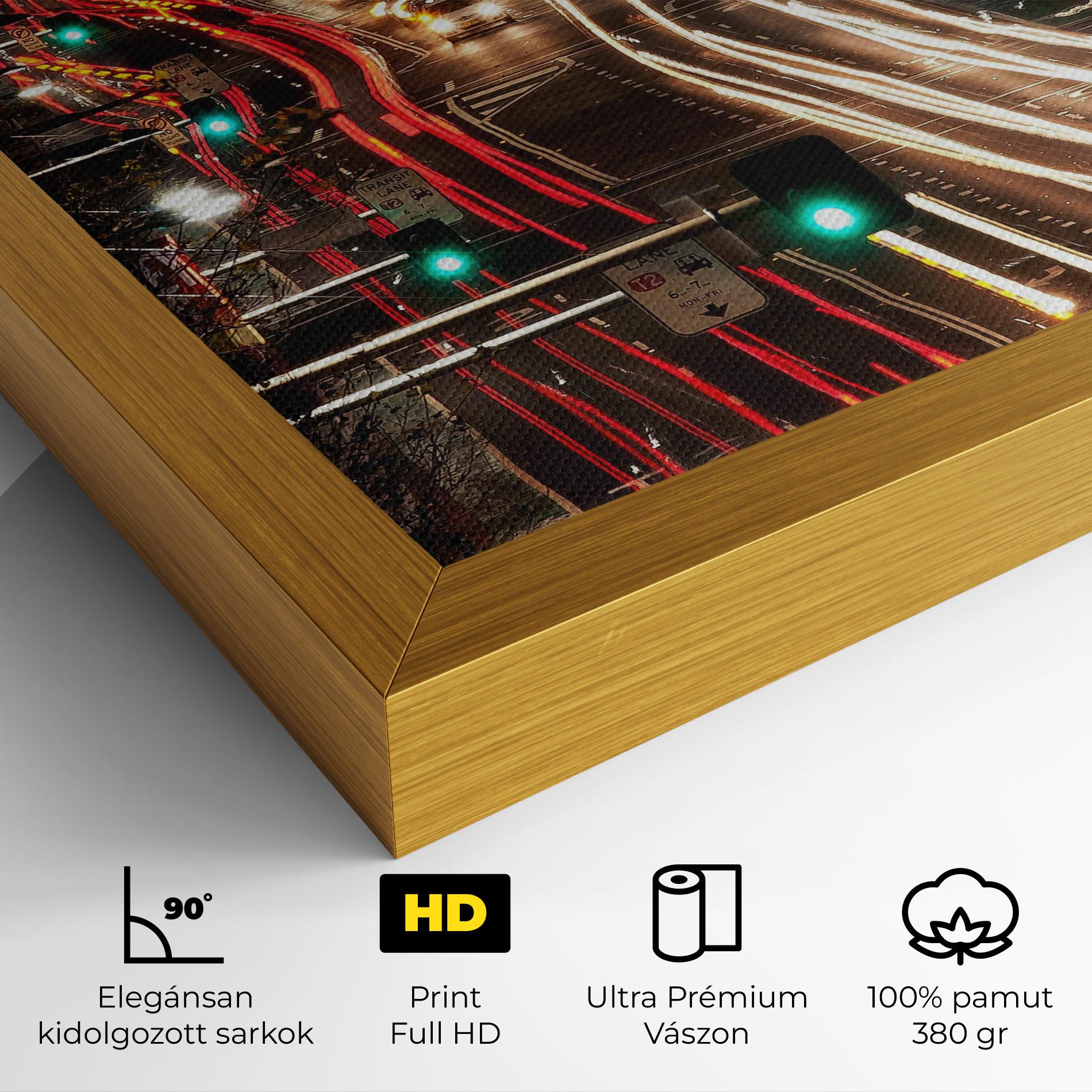 Vászonkép Car Light Road mockup 4