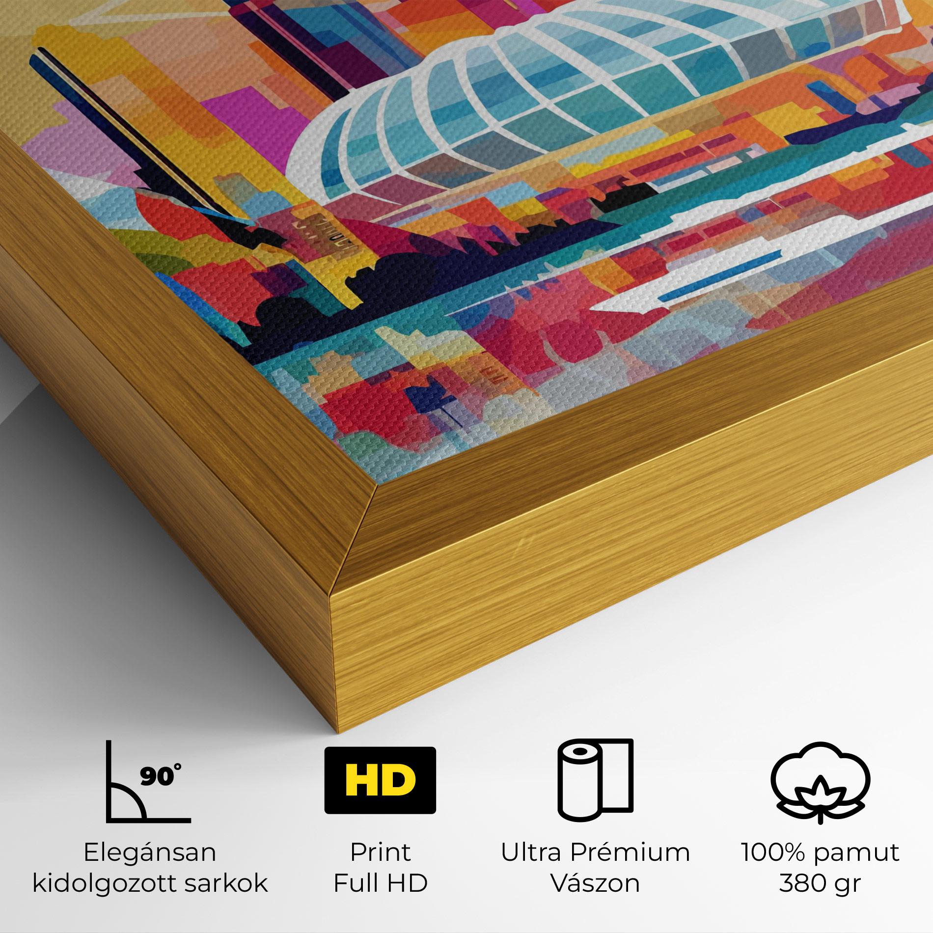 Vászonkép Olympic Stadium Color mockup 4