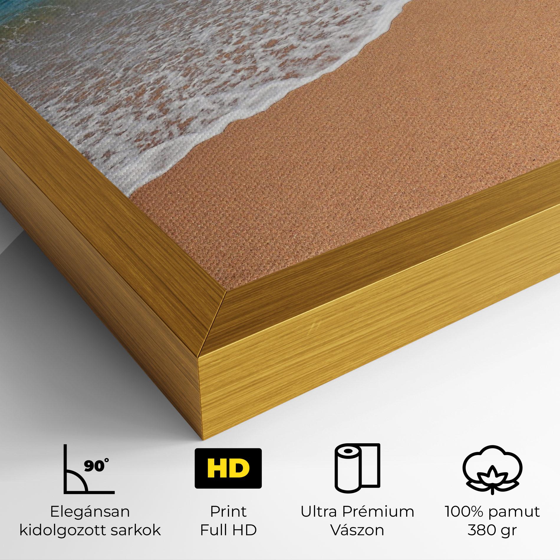 Vászonkép Pristine Beach mockup 4