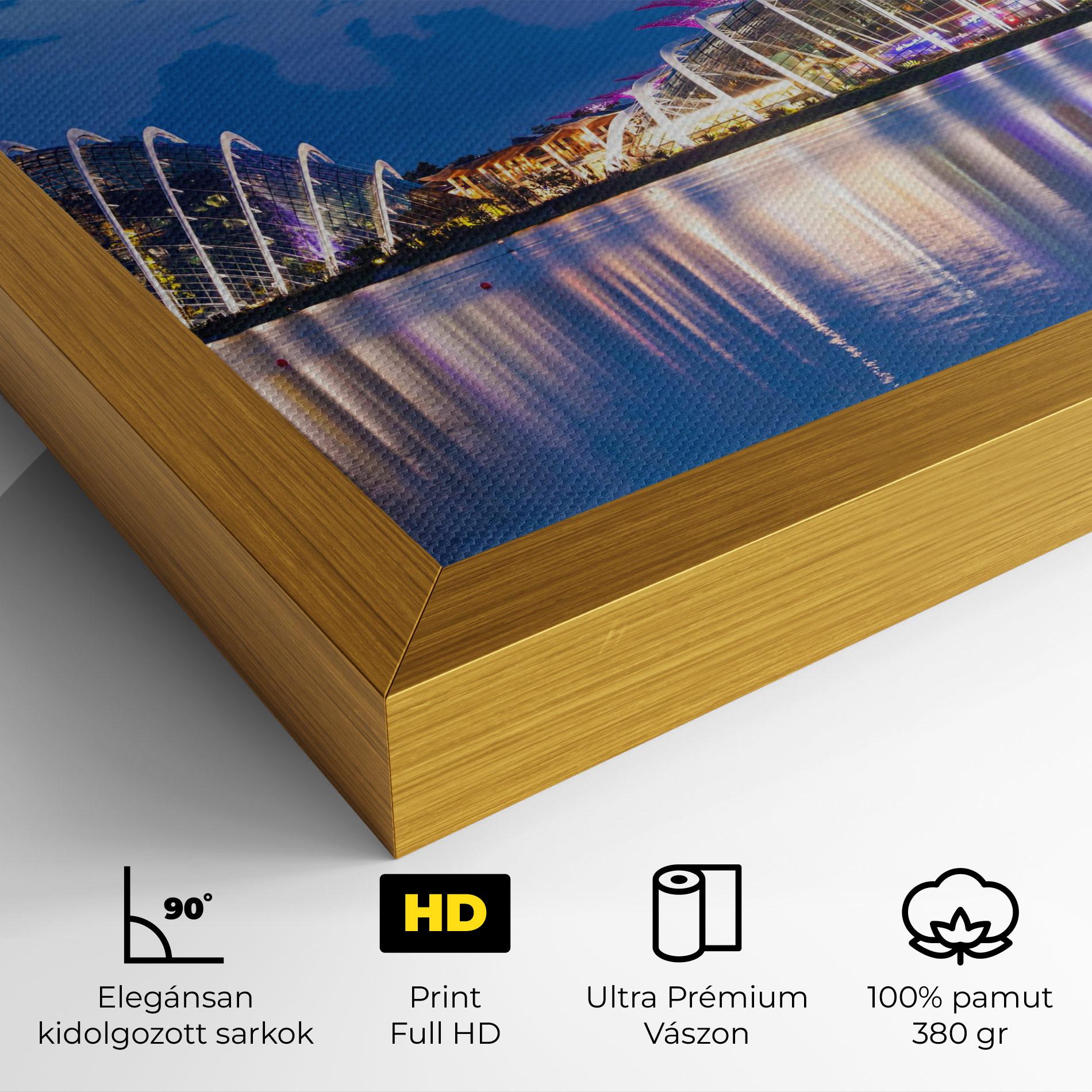 Vászonkép Singapore Blue Sunset mockup 4