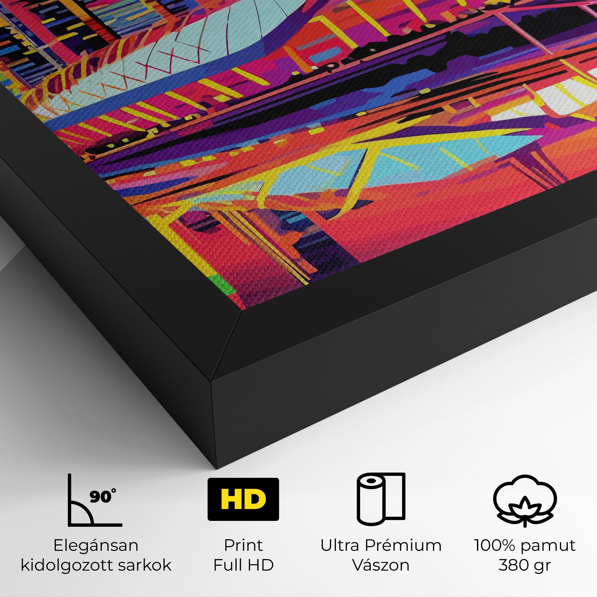 Vászonkép Australian Orange Sunset mockup 4