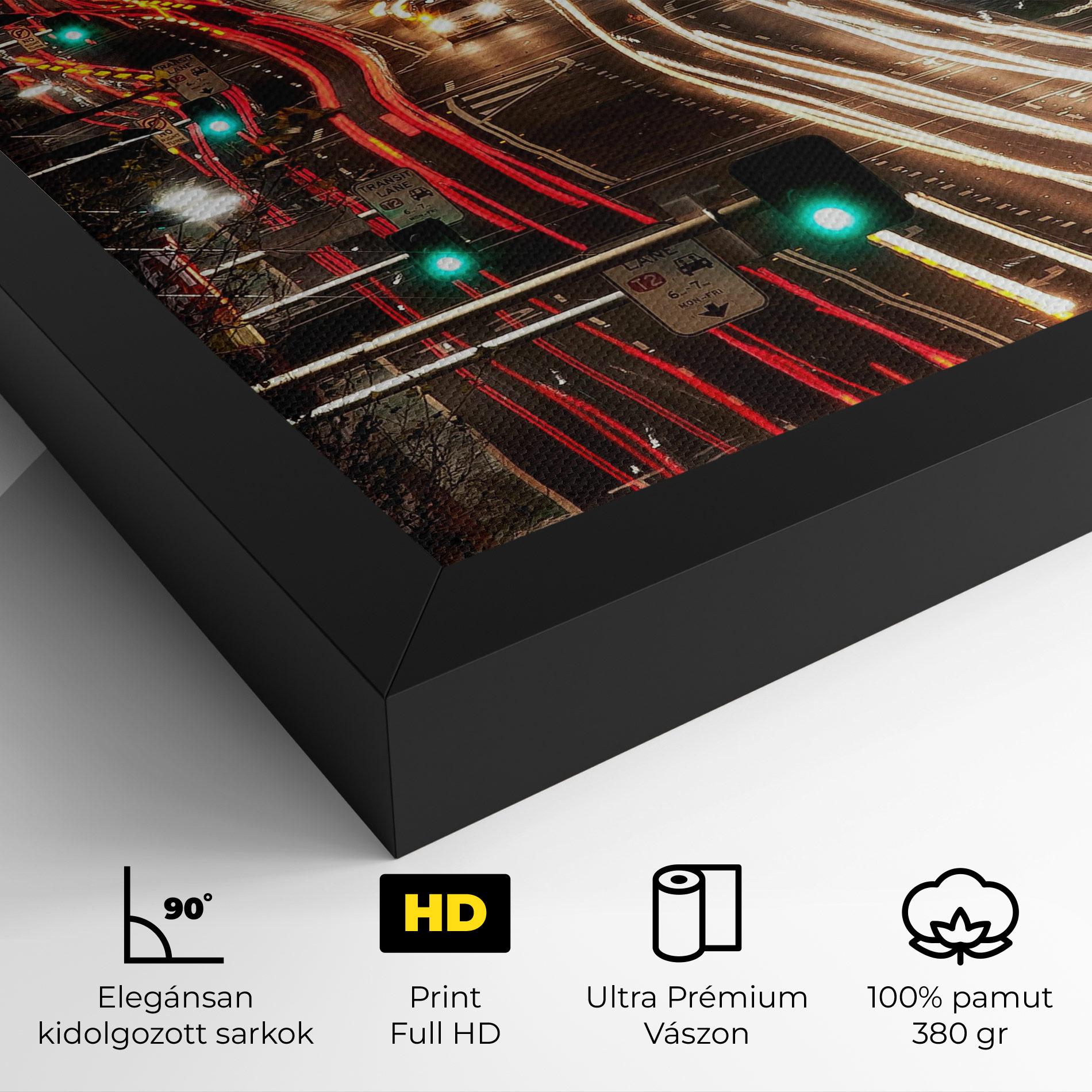 Vászonkép Car Light Road mockup 4