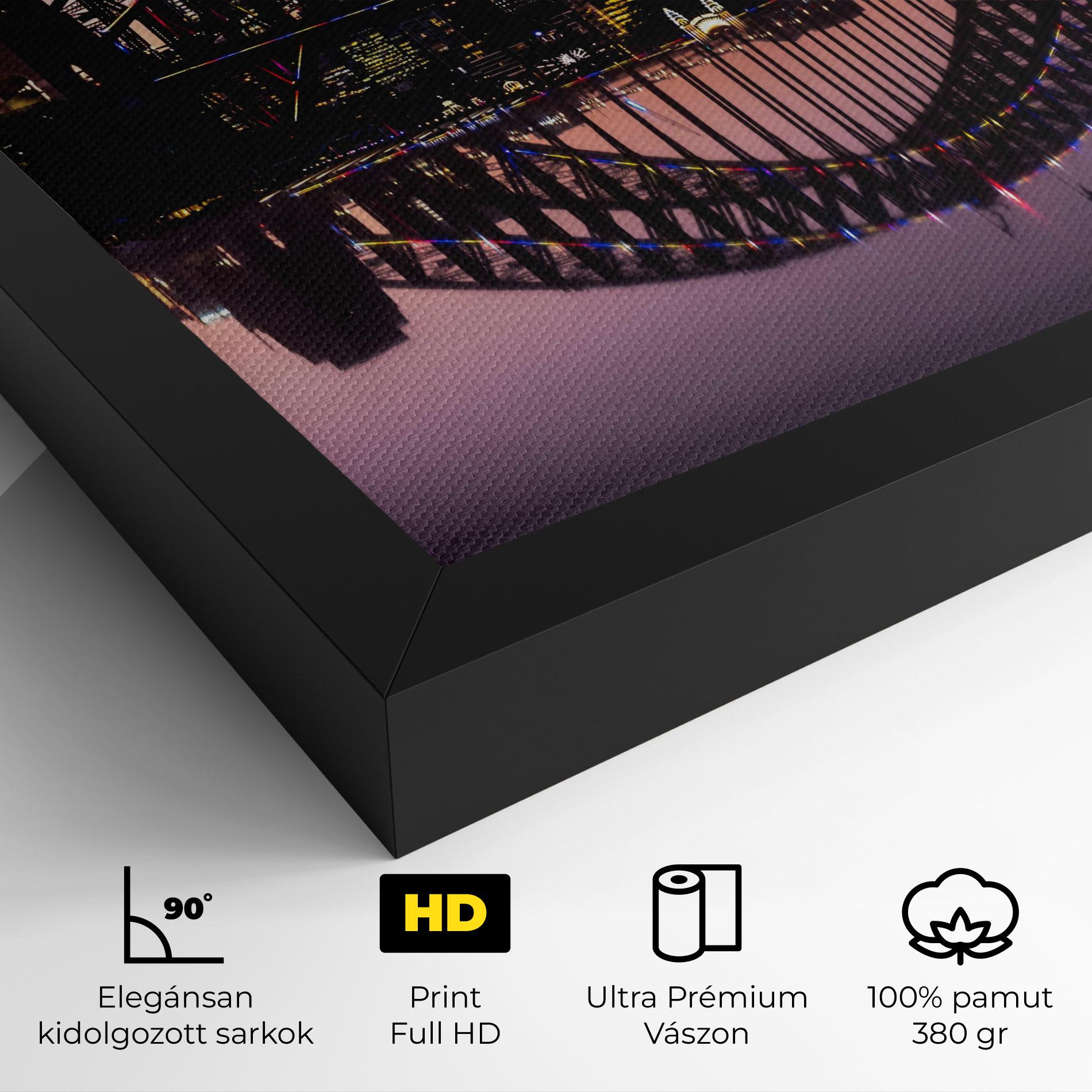 Vászonkép Purple Night Sydney mockup 4