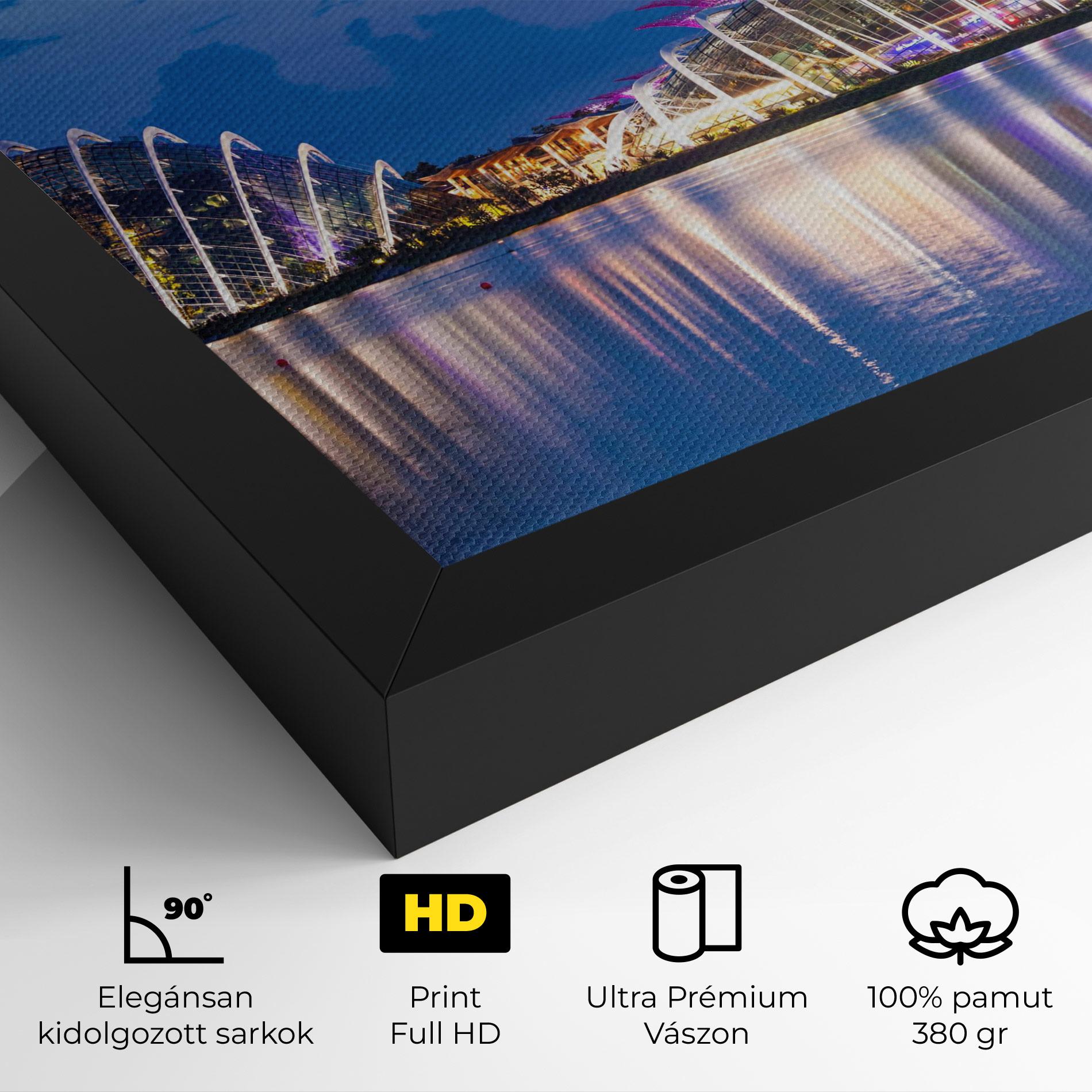 Vászonkép Singapore Blue Sunset mockup 4