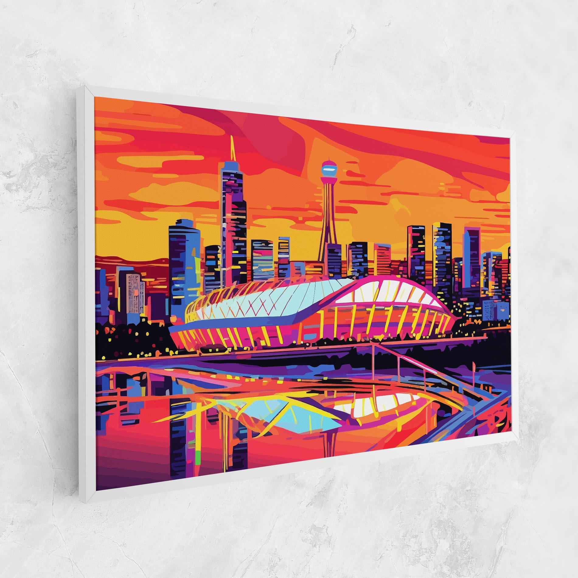 Vászonkép Australian Orange Sunset mockup 1