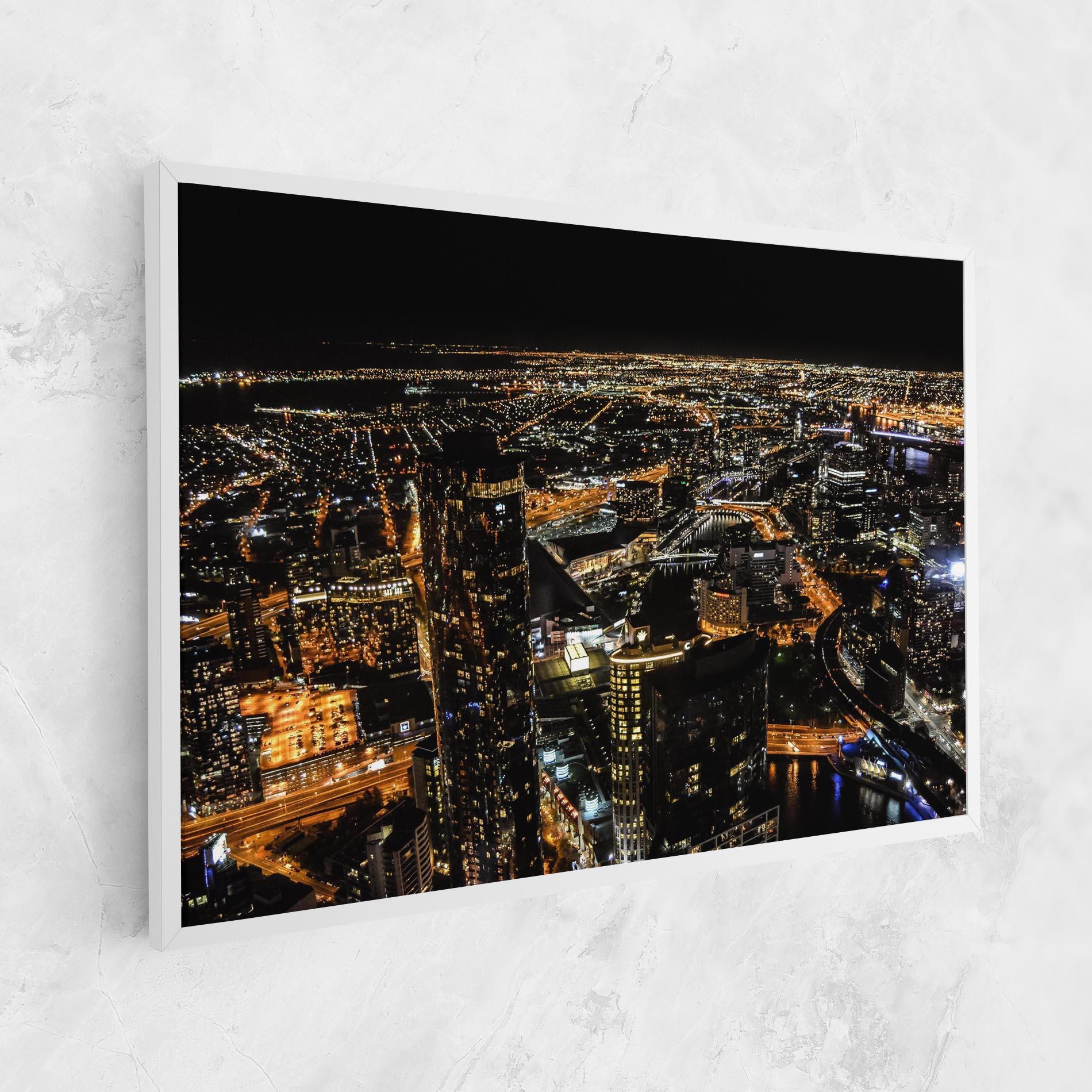 Vászonkép Black City Light mockup 1