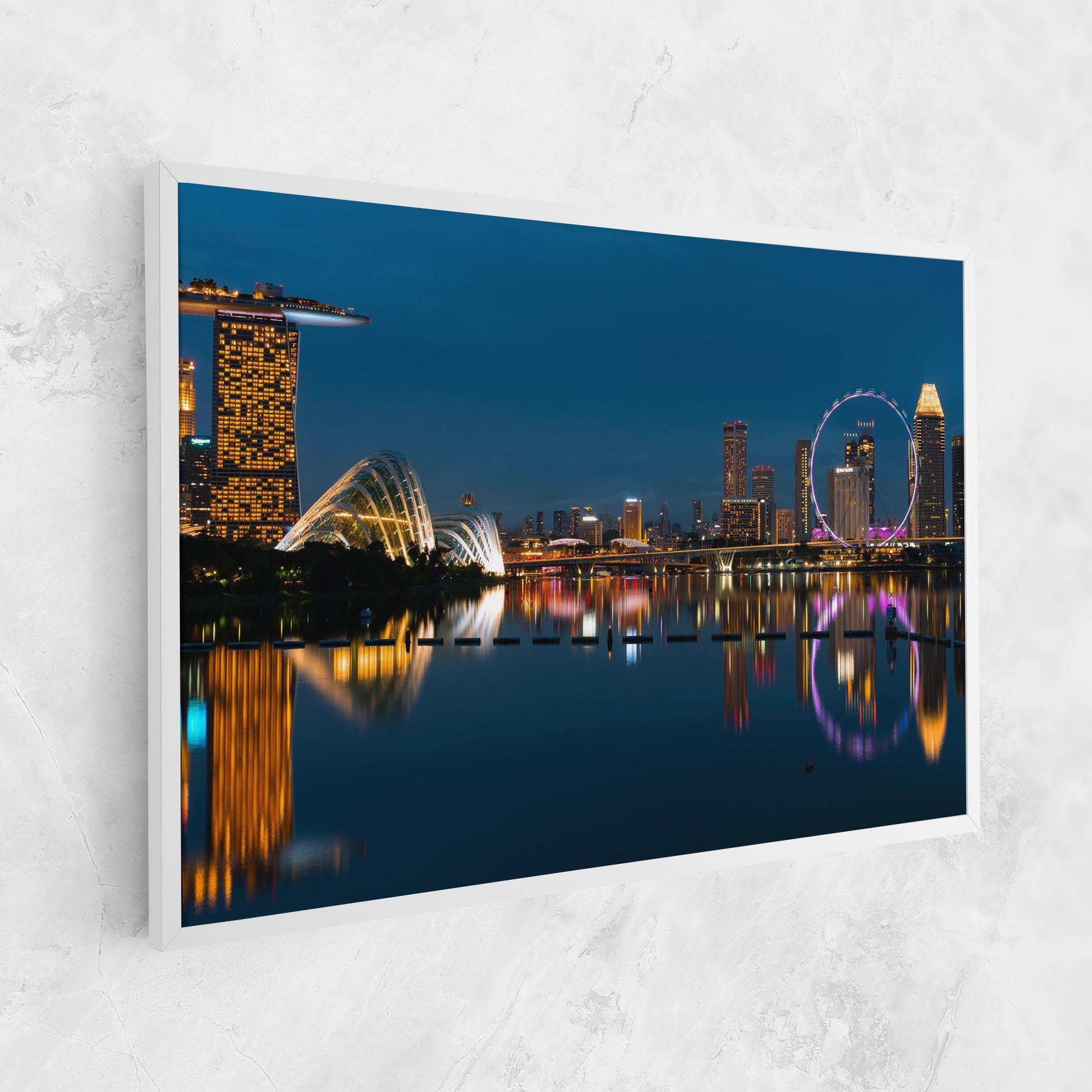Vászonkép Singapore City Skyline mockup 1