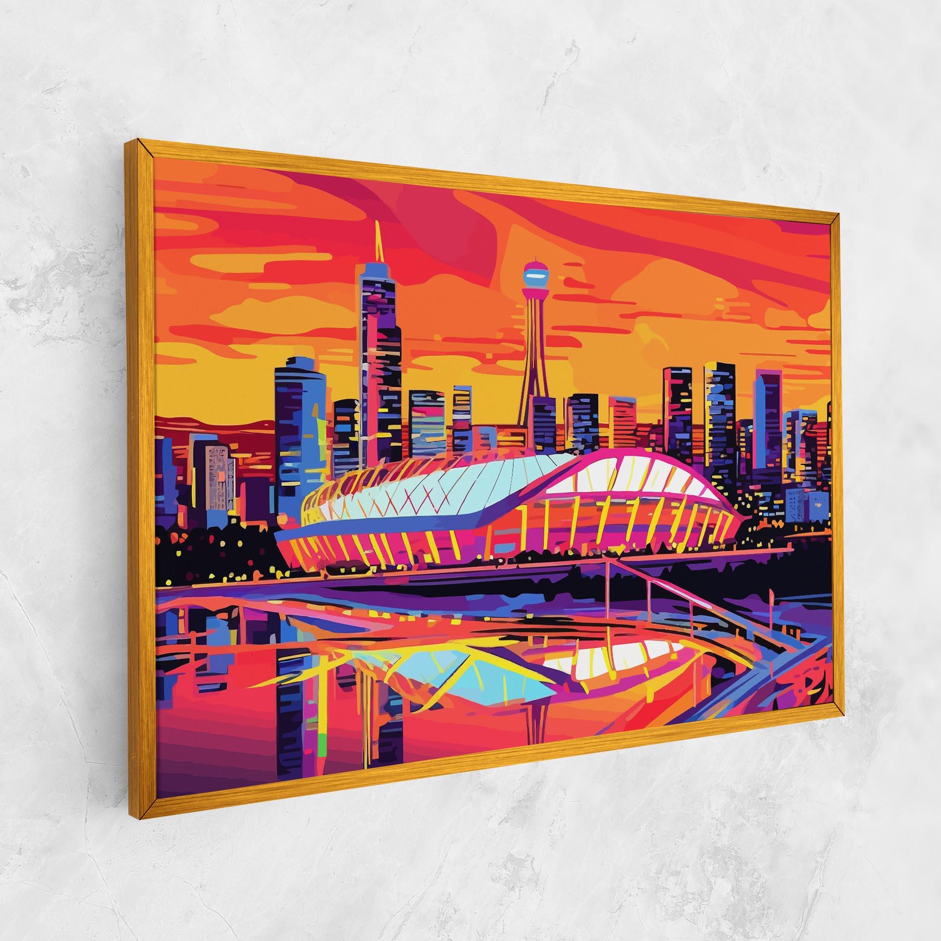 Vászonkép Australian Orange Sunset mockup 1