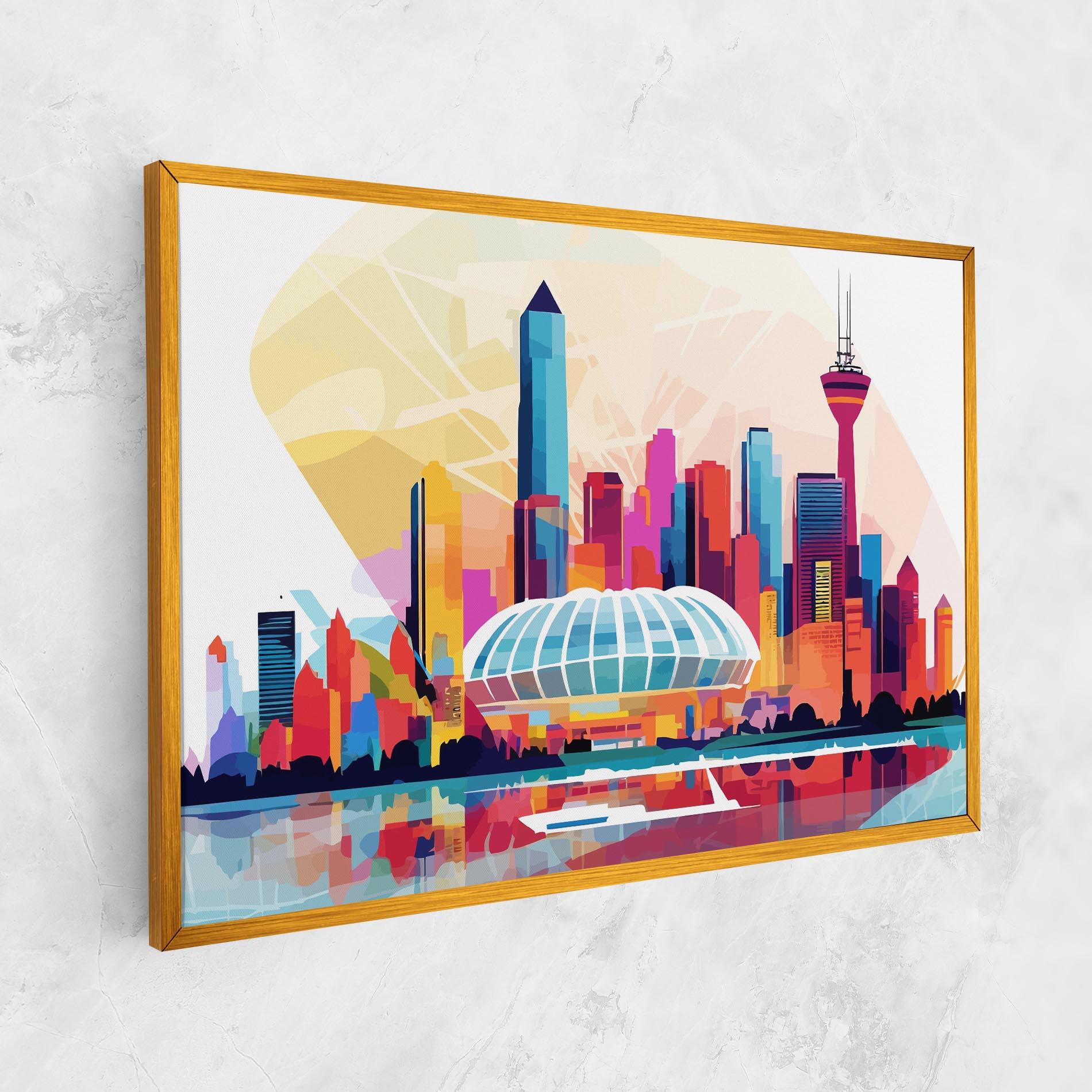 Vászonkép Olympic Stadium Color mockup 1