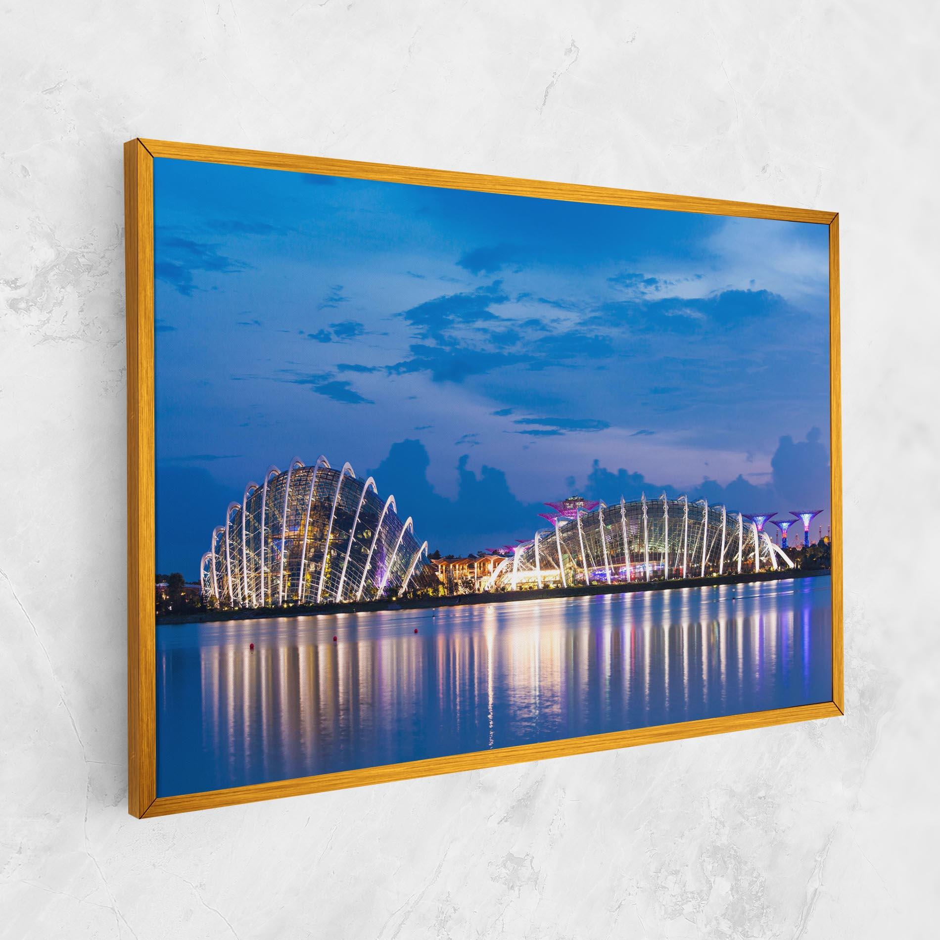 Vászonkép Singapore Blue Sunset mockup 1