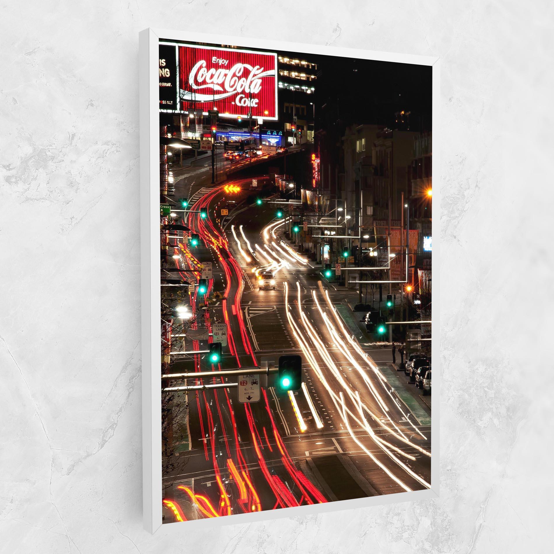 Vászonkép Car Light Road mockup 1