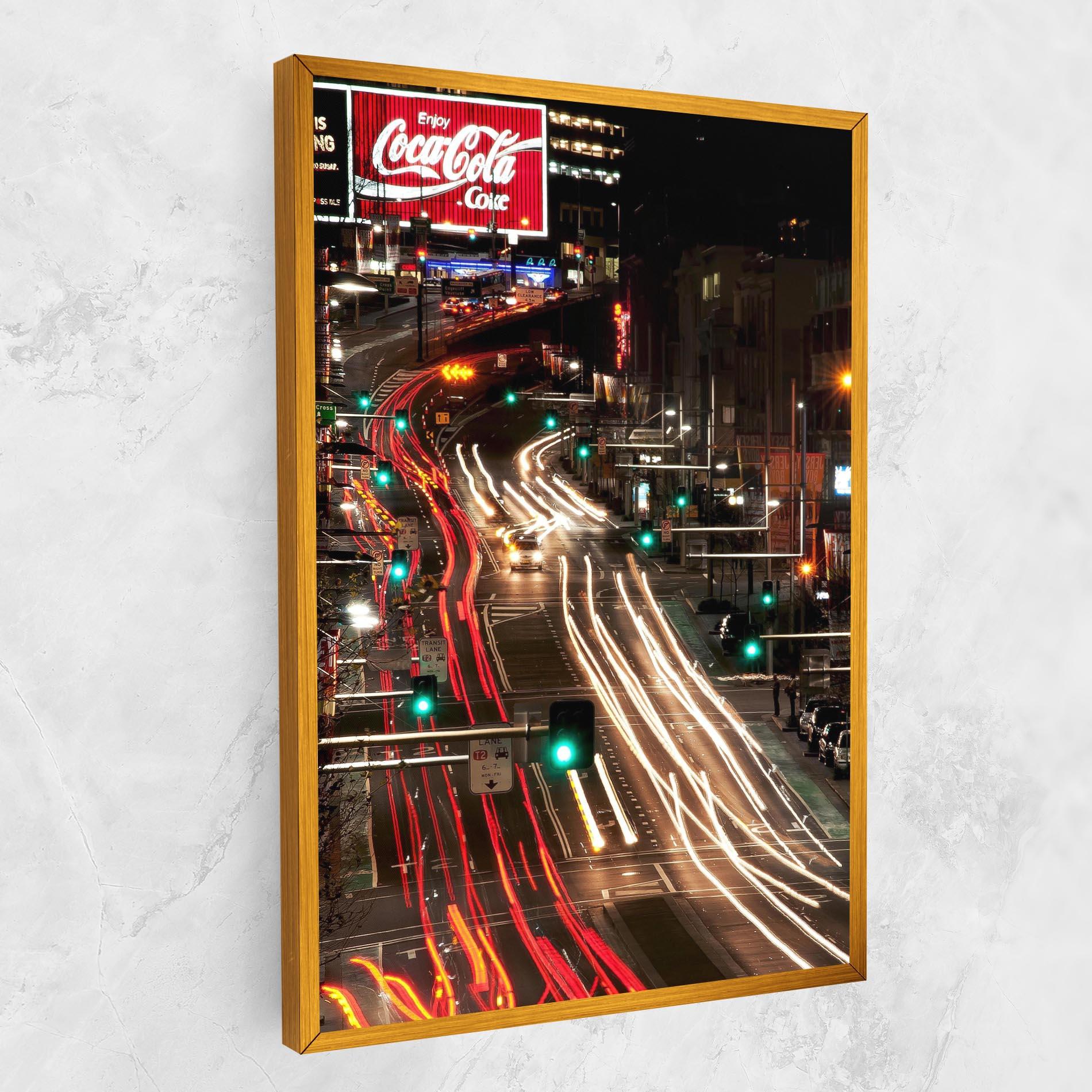 Vászonkép Car Light Road mockup 1