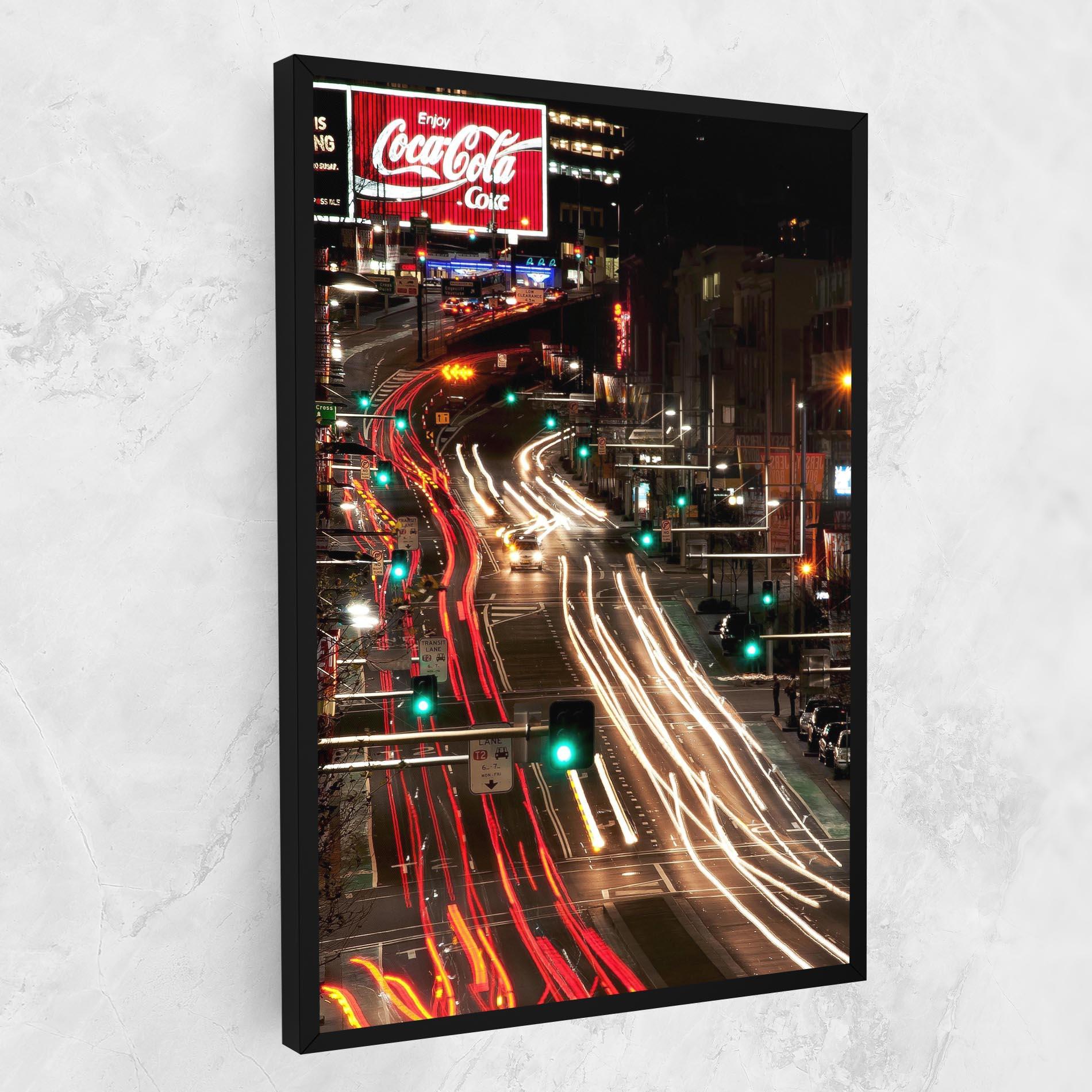 Vászonkép Car Light Road mockup 1