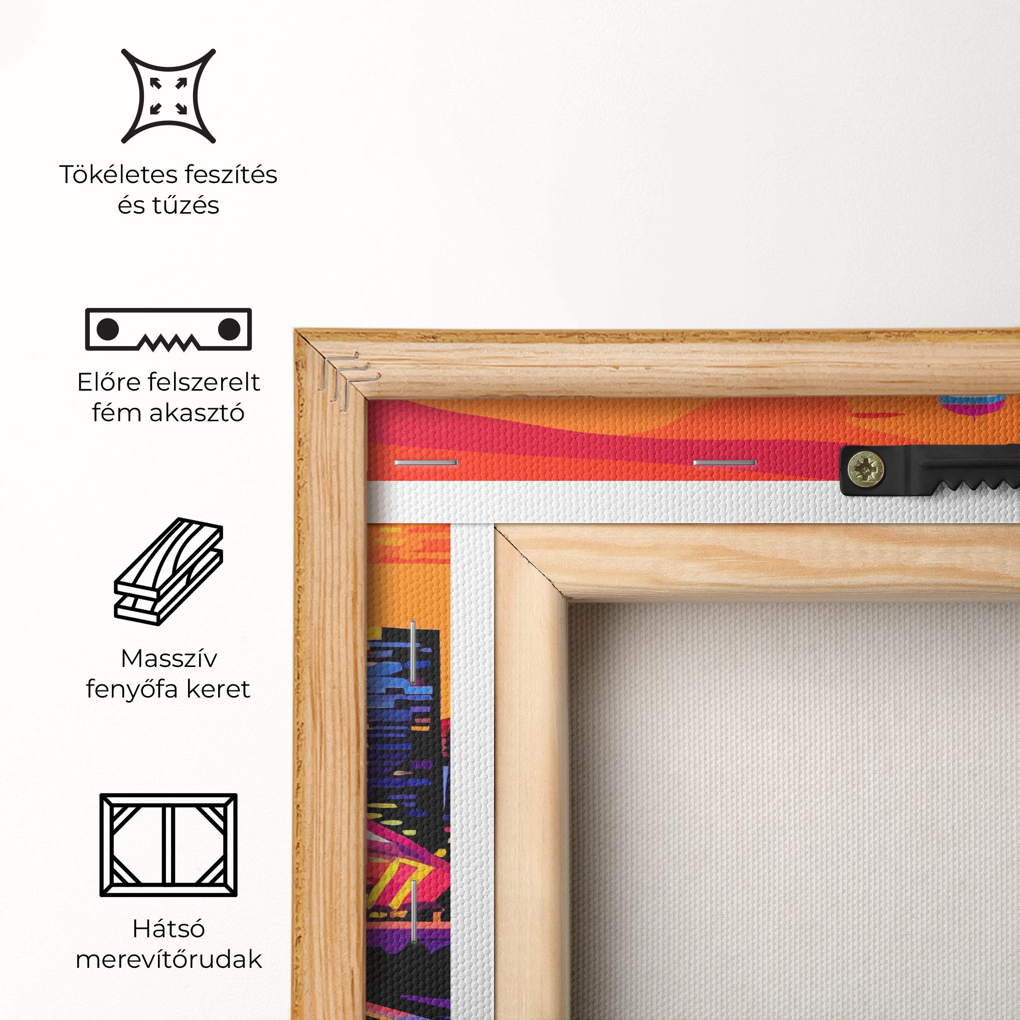 Vászonkép Australian Orange Sunset mockup 5