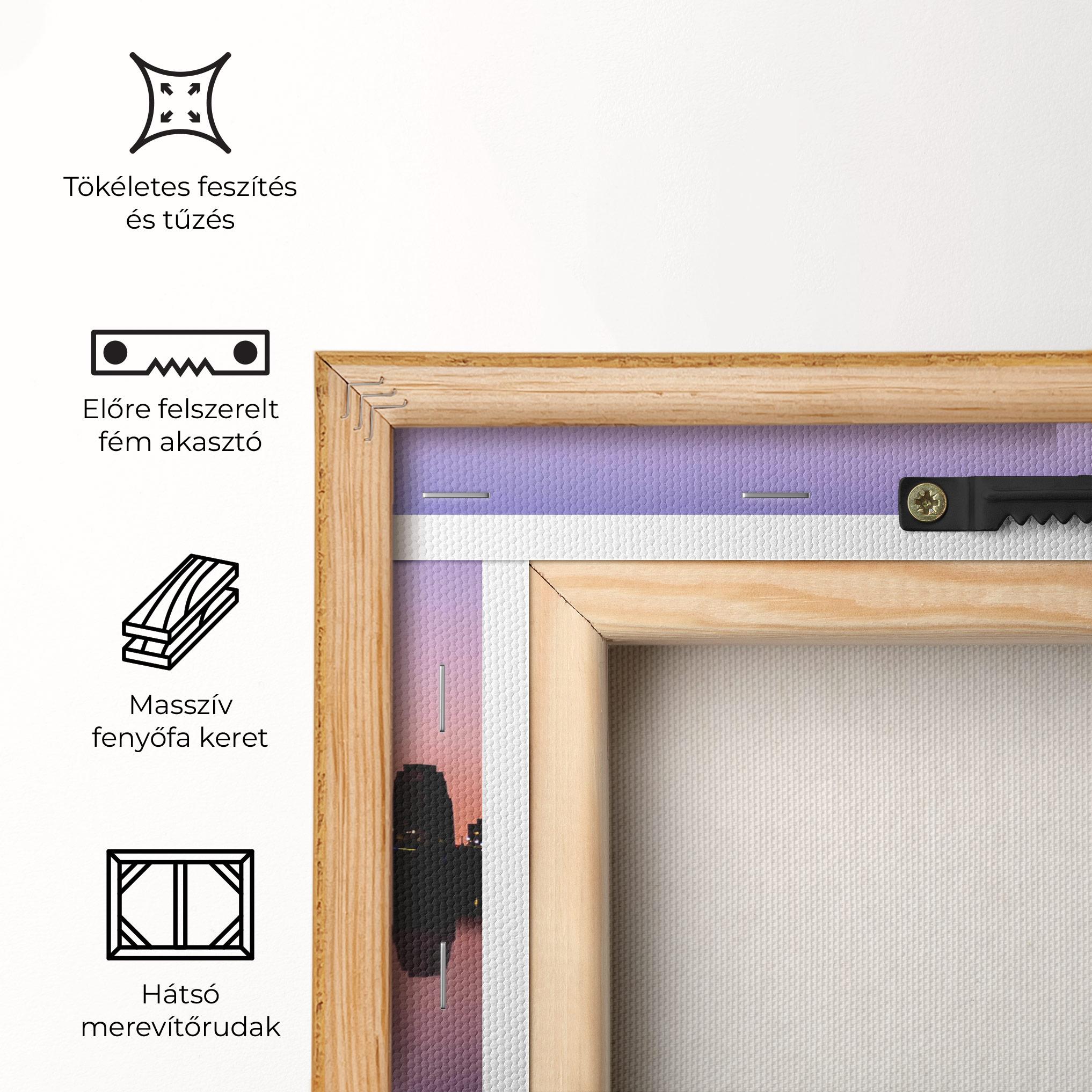 Vászonkép Purple Night Sydney mockup 5