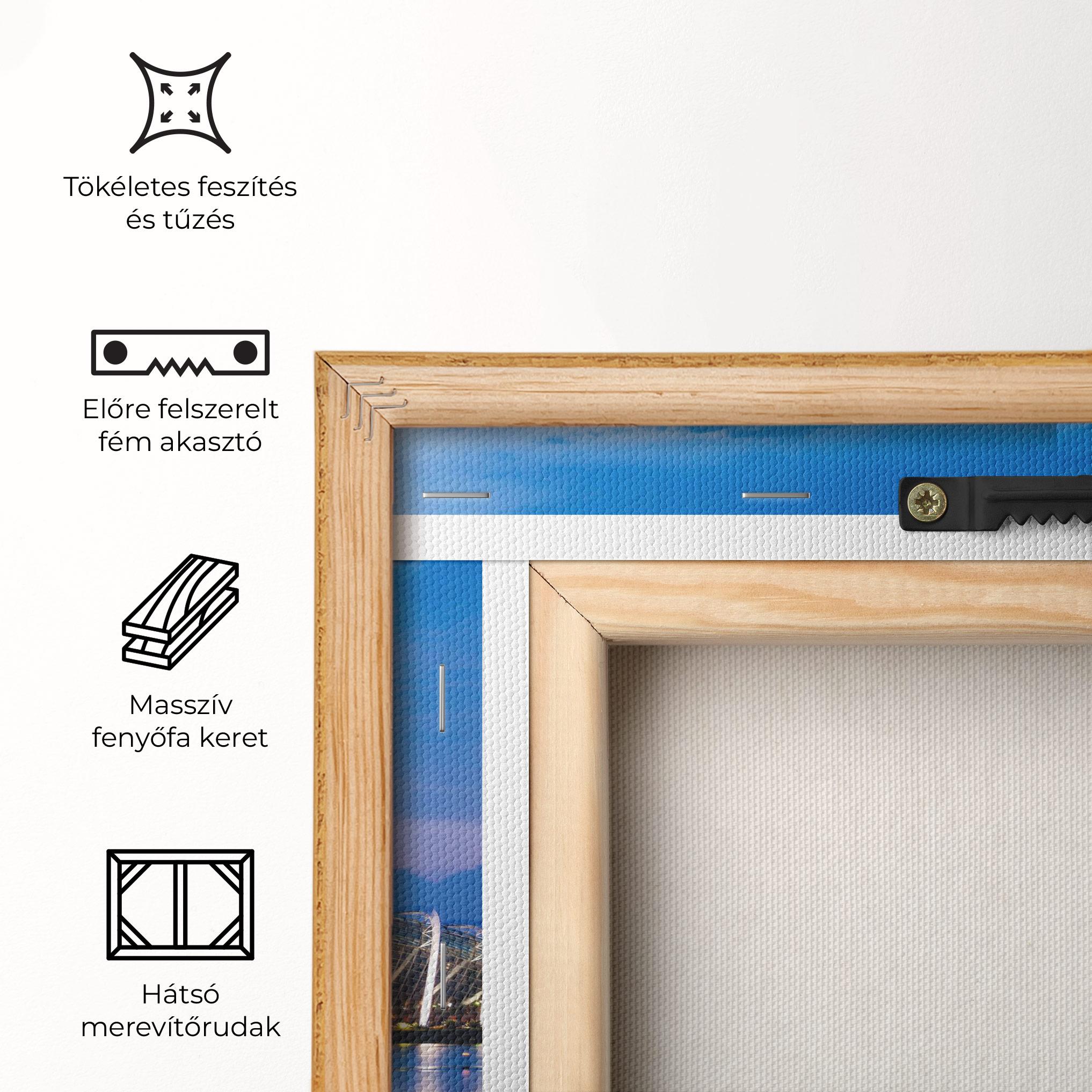 Vászonkép Singapore Blue Sunset mockup 5