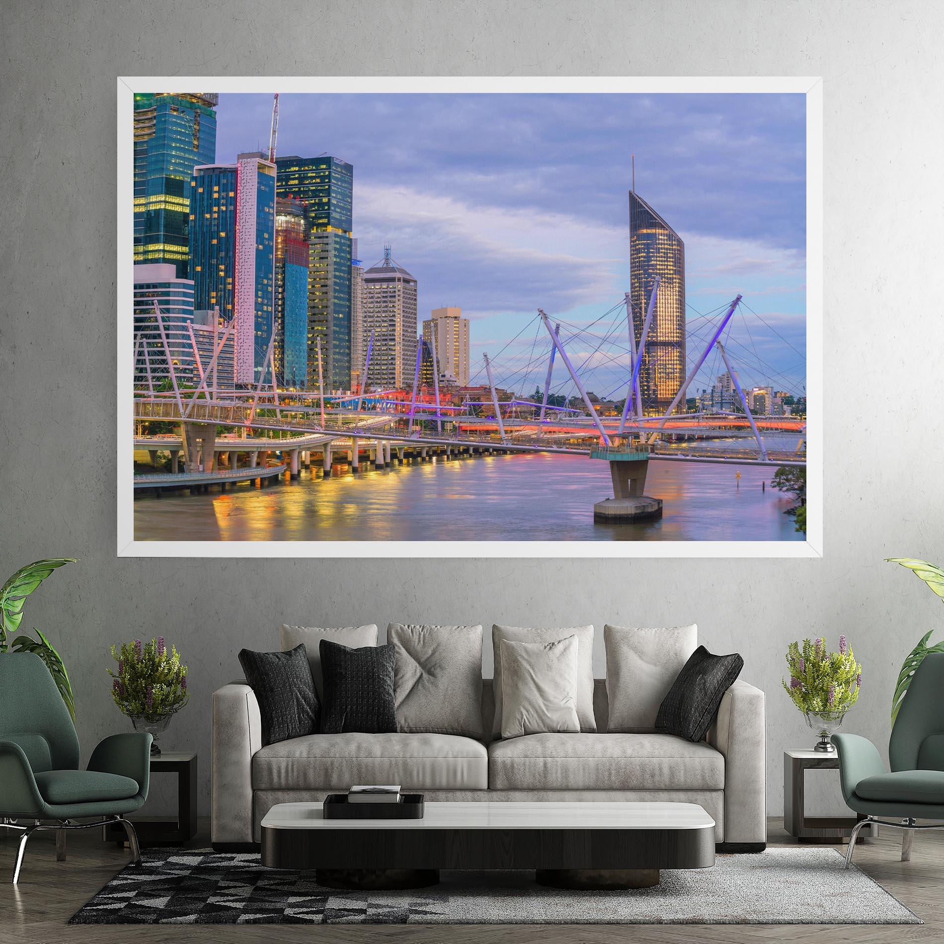 Vászonkép Brisbane River Australia mockup 7
