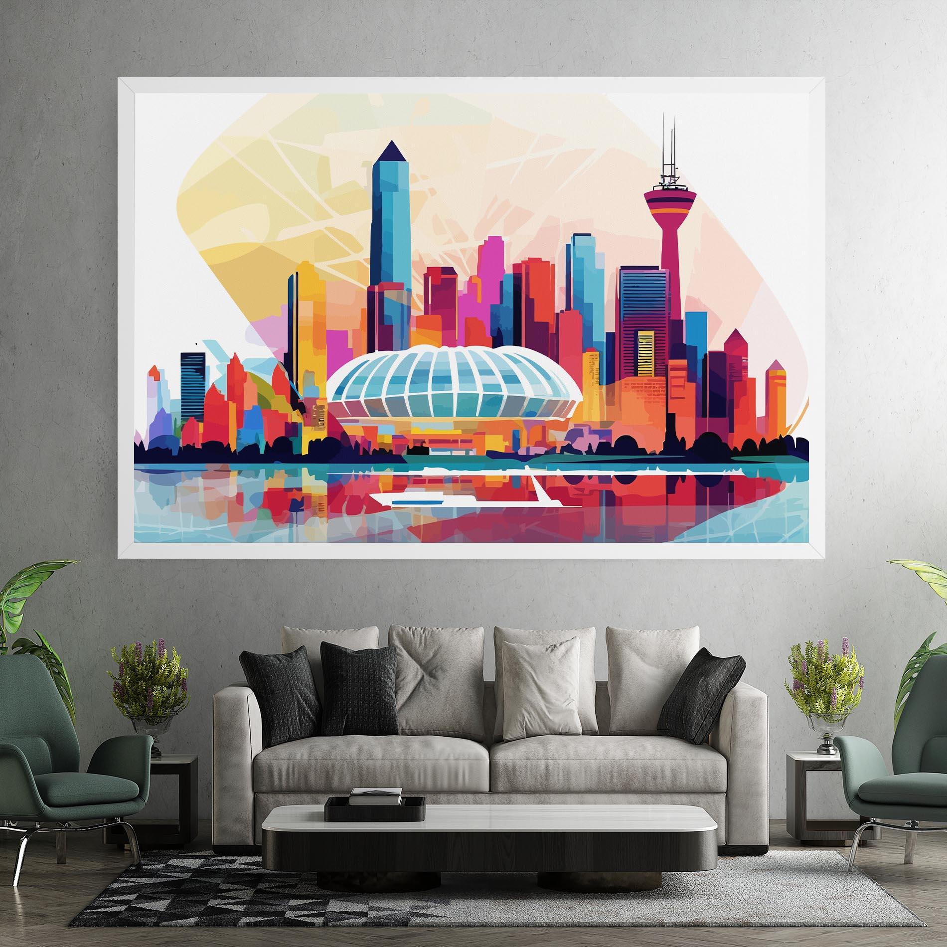 Vászonkép Olympic Stadium Color mockup 7