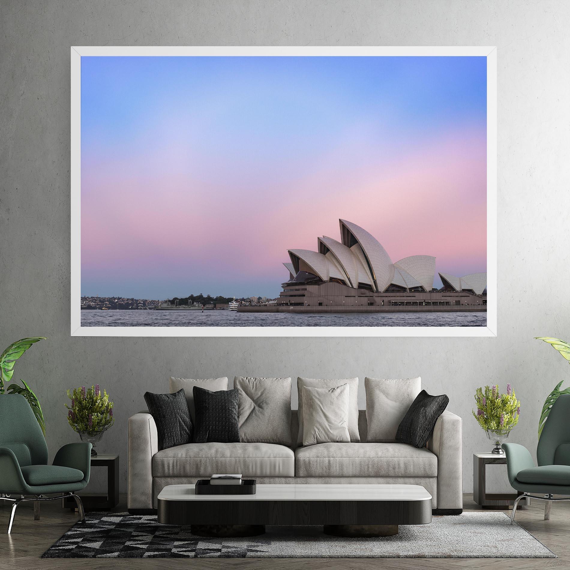 Vászonkép Sydney Purple Sky mockup 7
