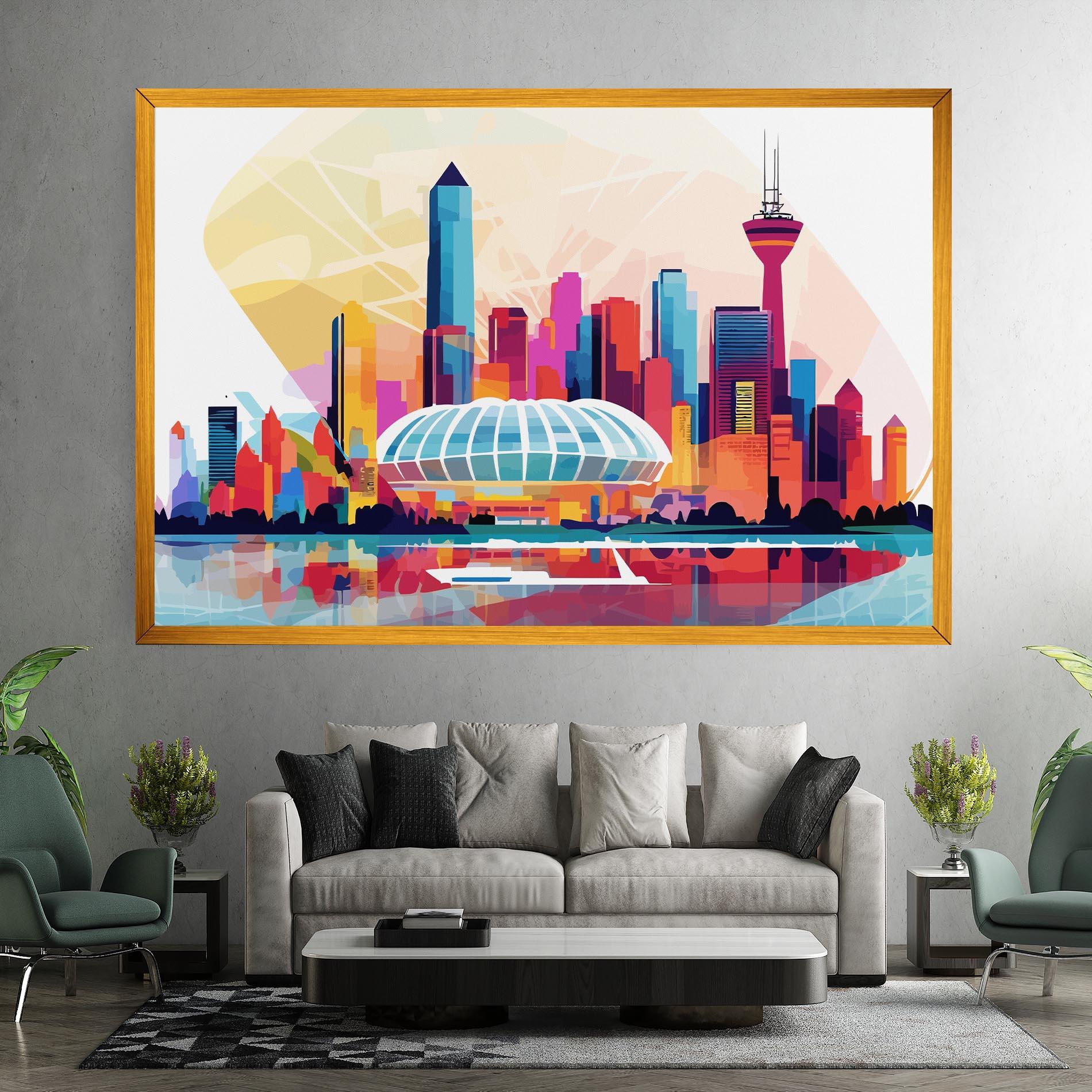 Vászonkép Olympic Stadium Color mockup 7