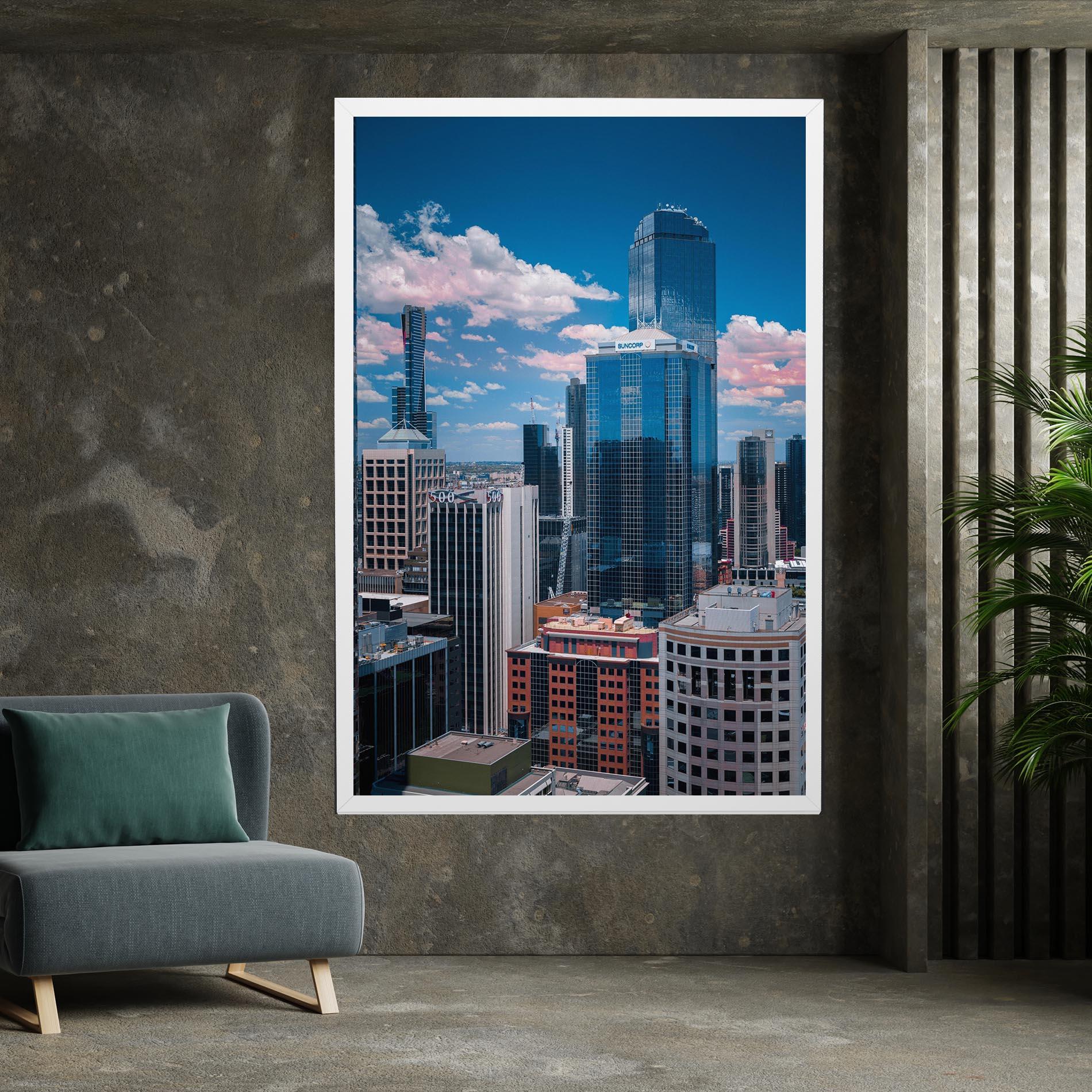 Vászonkép Skyscrapert View mockup 7