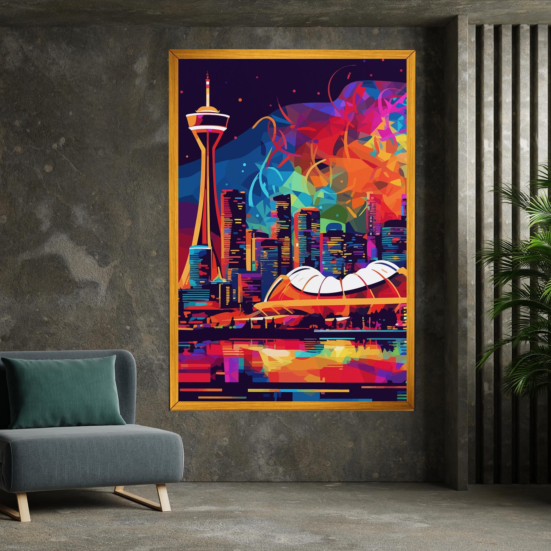 Vászonkép Olympic Stadium Art mockup 7