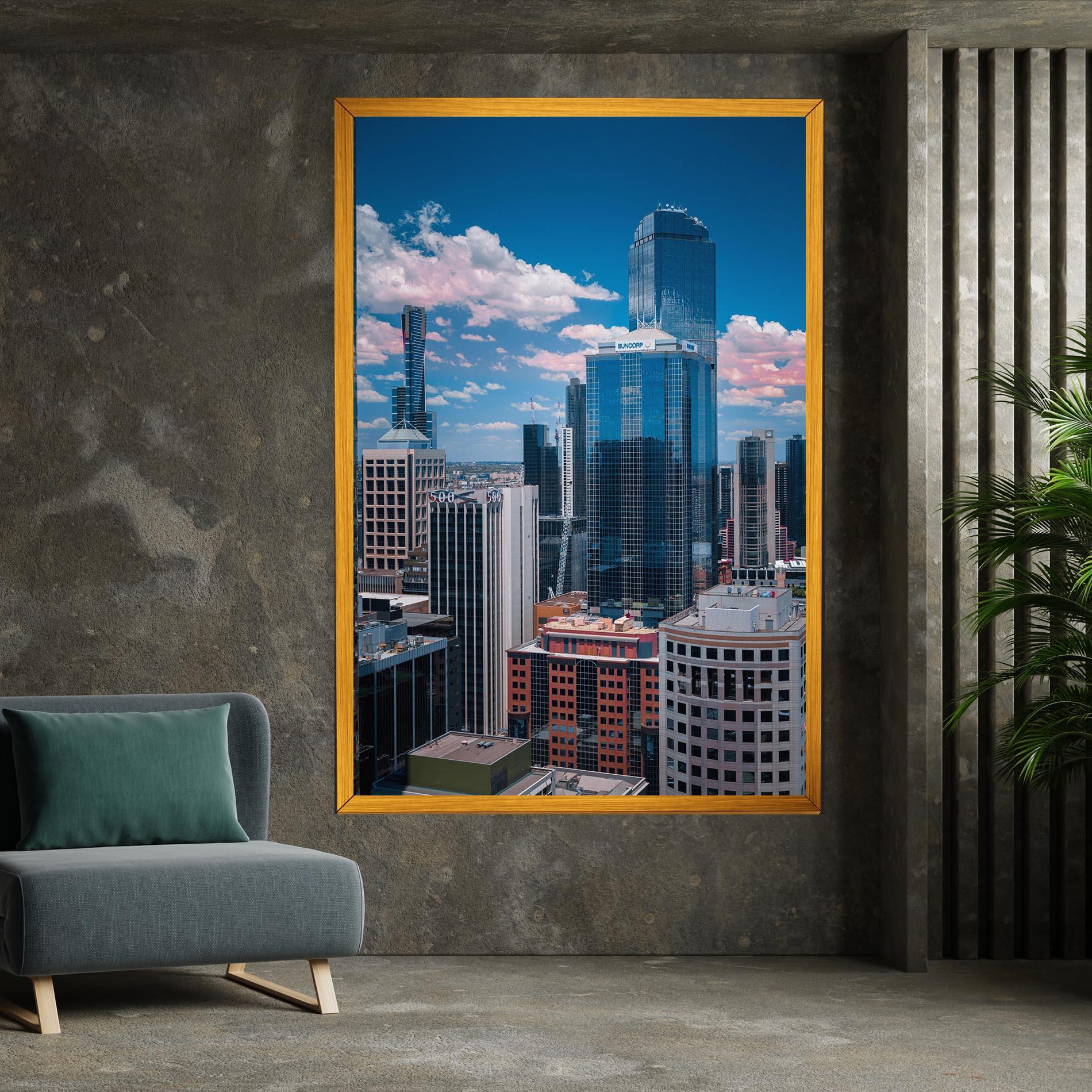 Vászonkép Skyscrapert View mockup 7