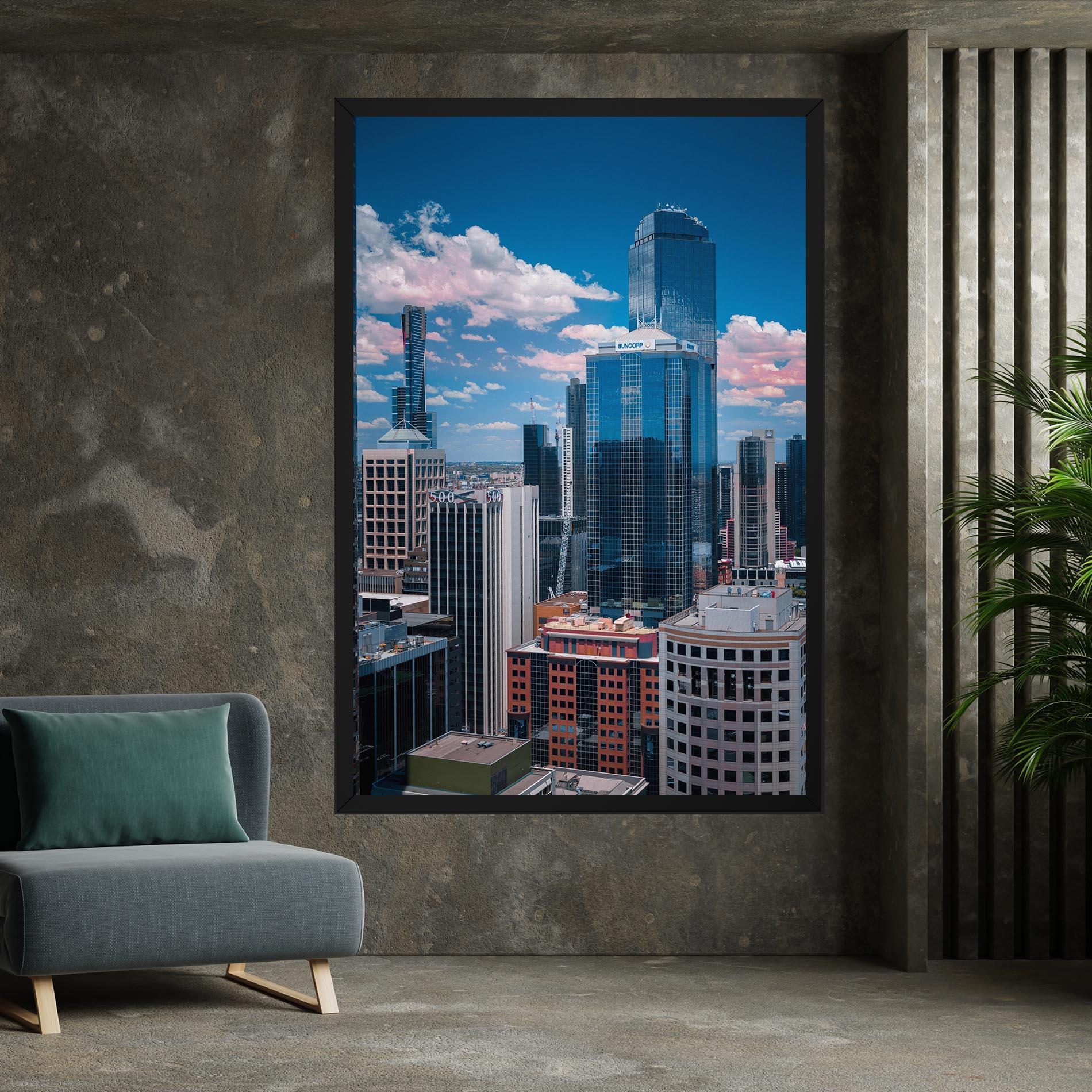 Vászonkép Skyscrapert View mockup 7