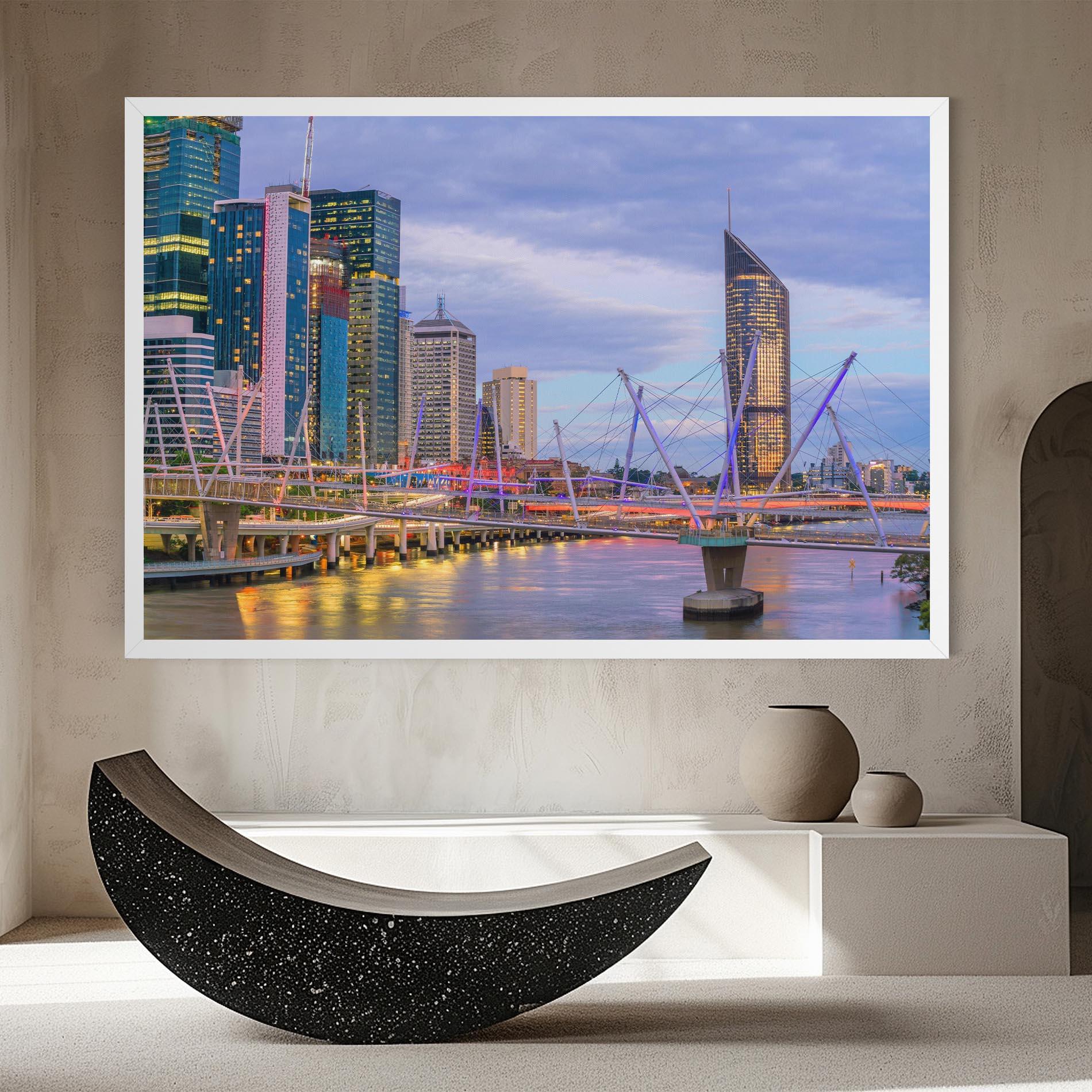 Vászonkép Brisbane River Australia mockup 8
