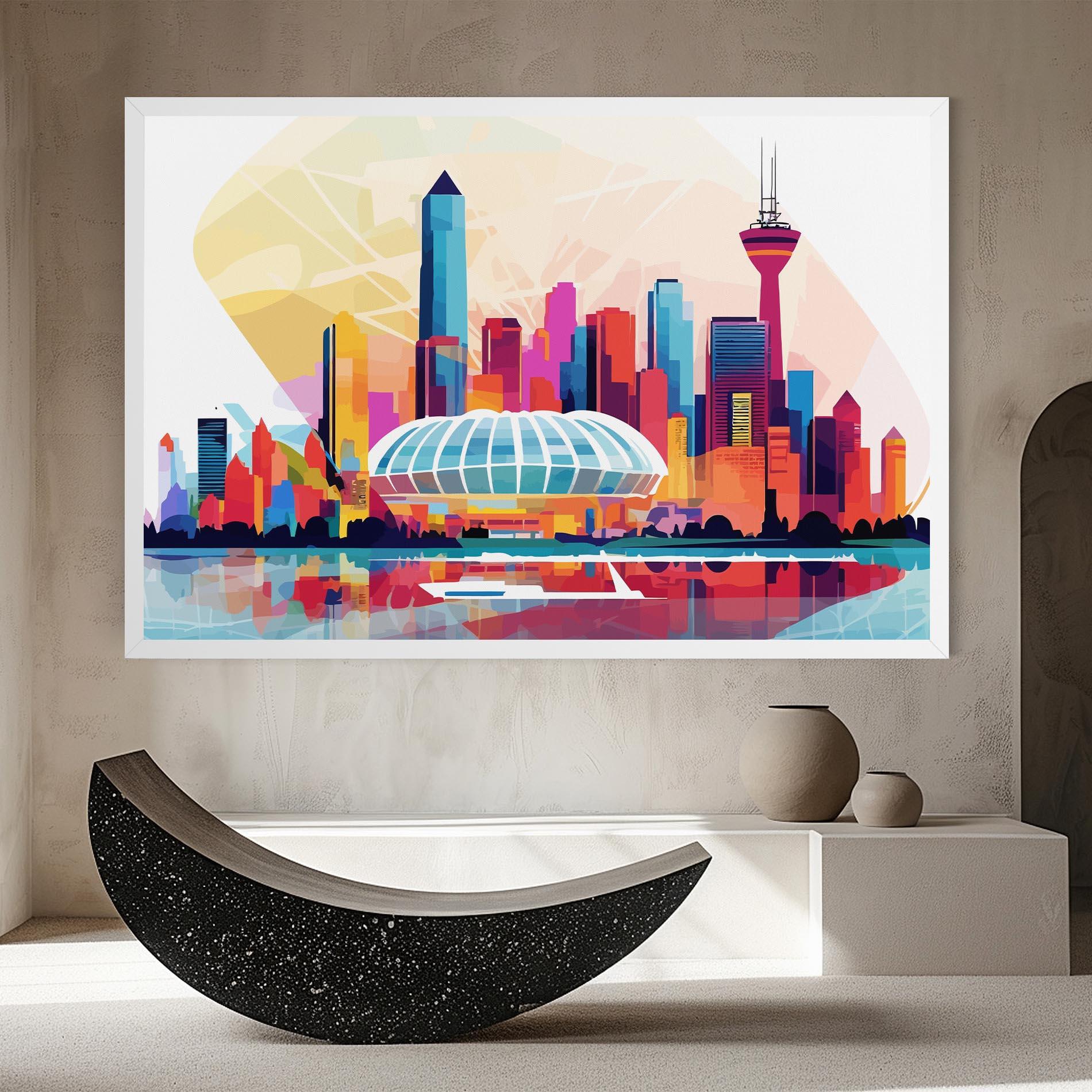 Vászonkép Olympic Stadium Color mockup 8