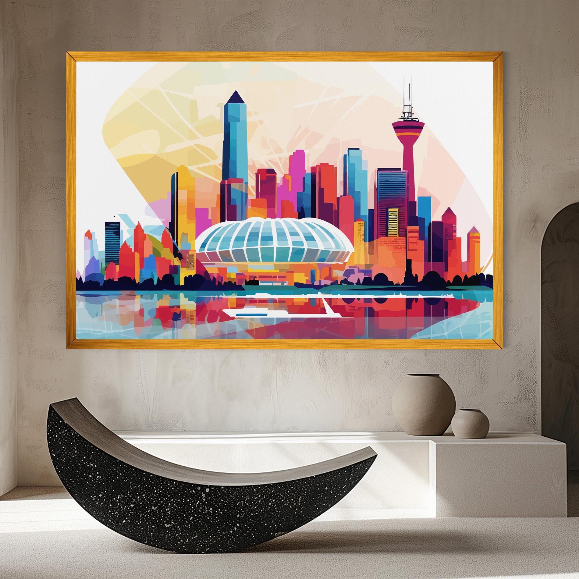 Vászonkép Olympic Stadium Color mockup 8