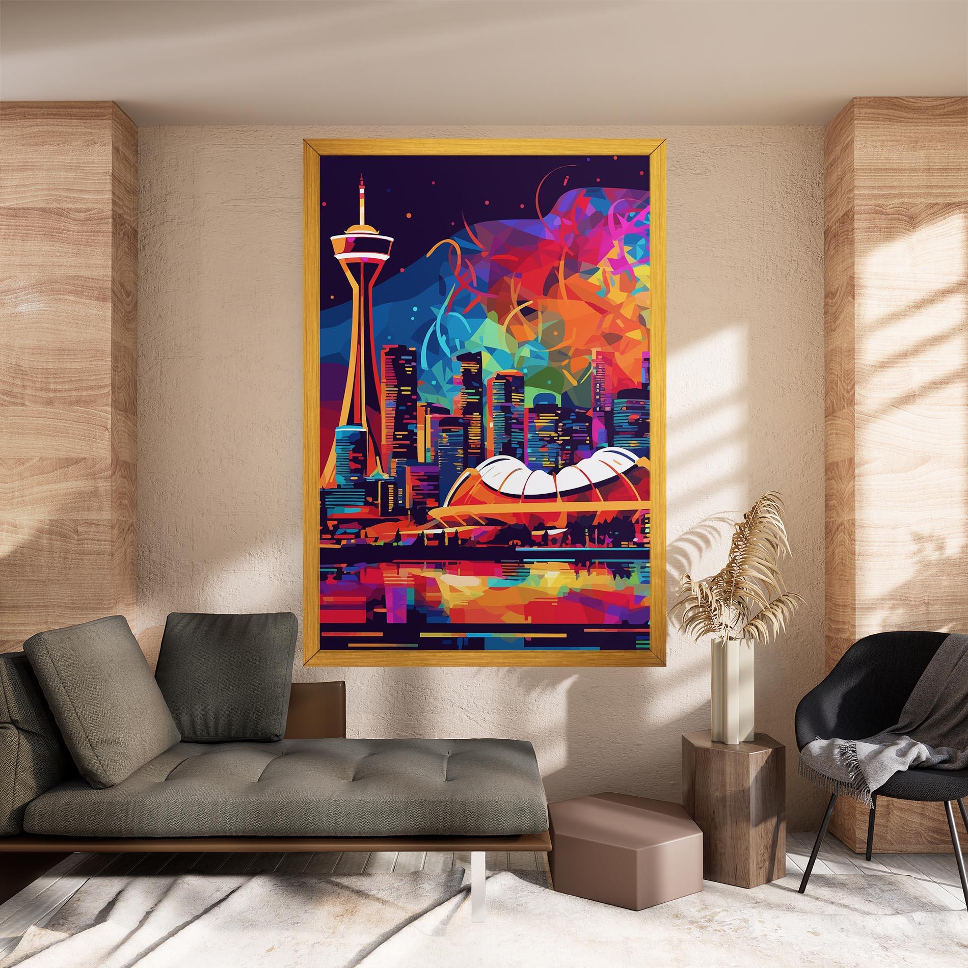 Vászonkép Olympic Stadium Art mockup 8