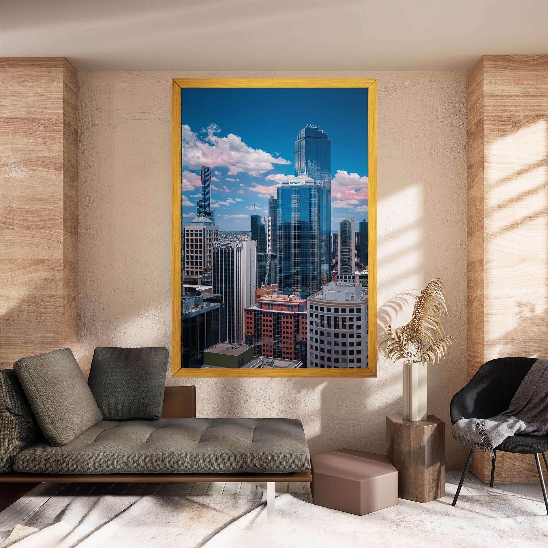 Vászonkép Skyscrapert View mockup 8