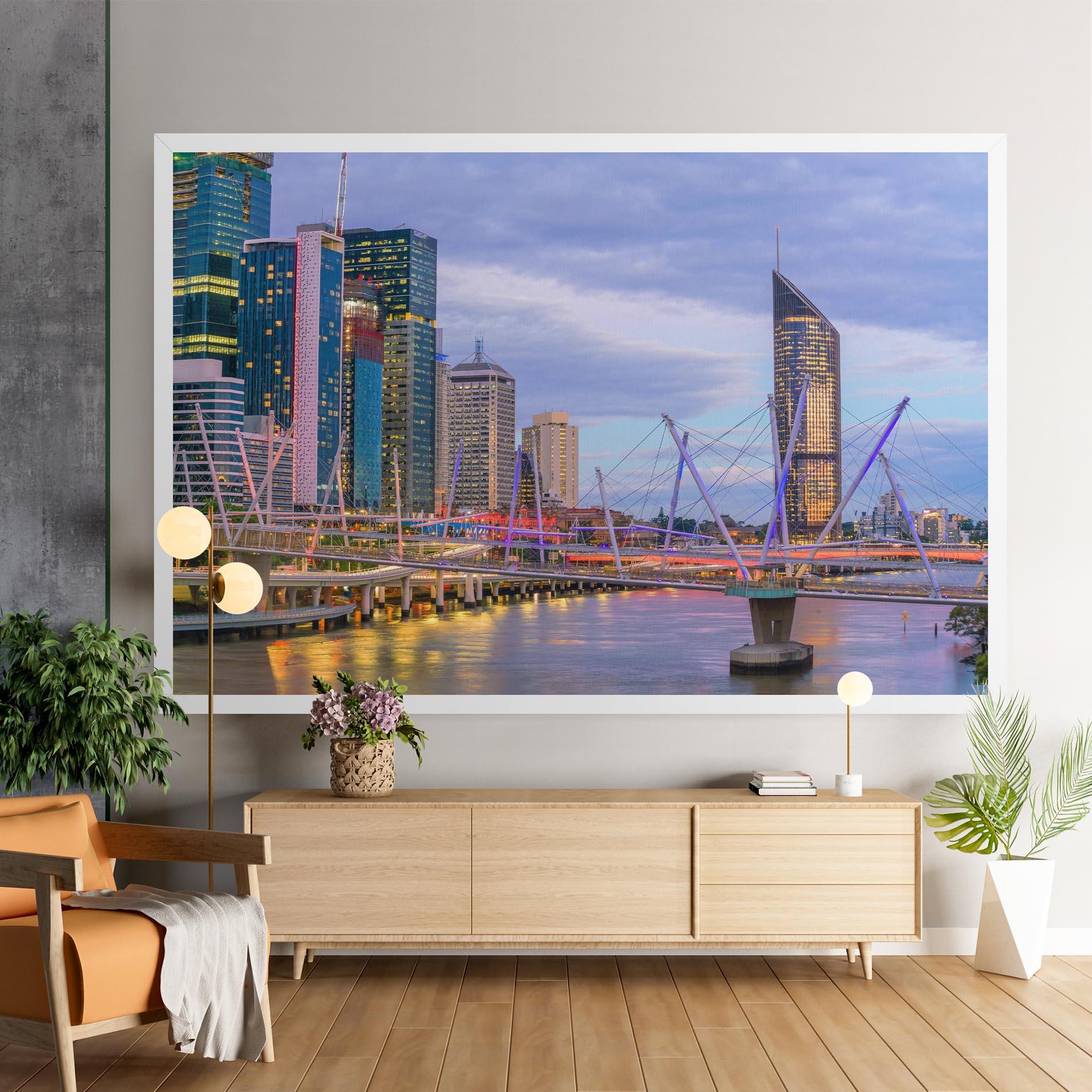 Vászonkép Brisbane River Australia mockup 9