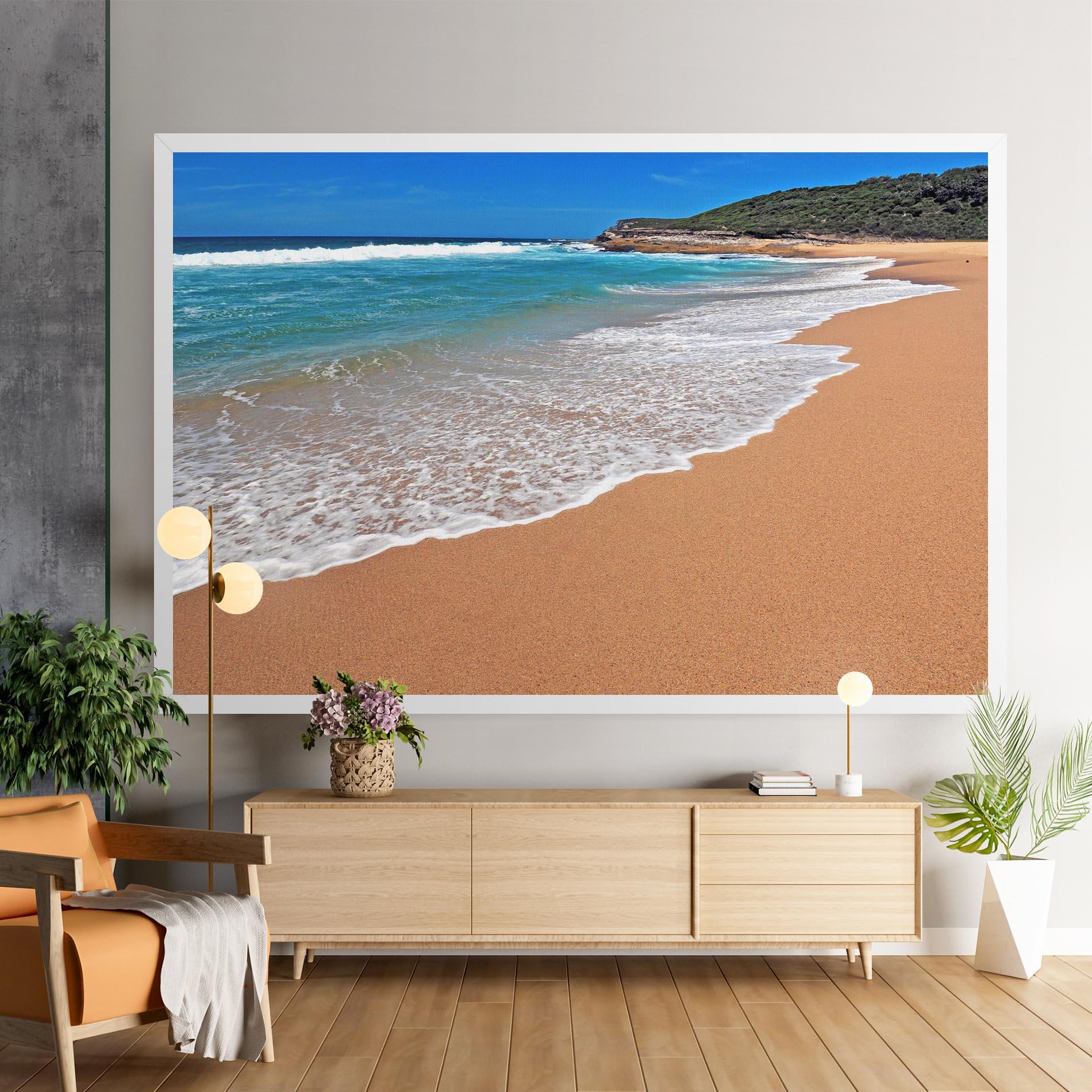 Vászonkép Pristine Beach mockup 9