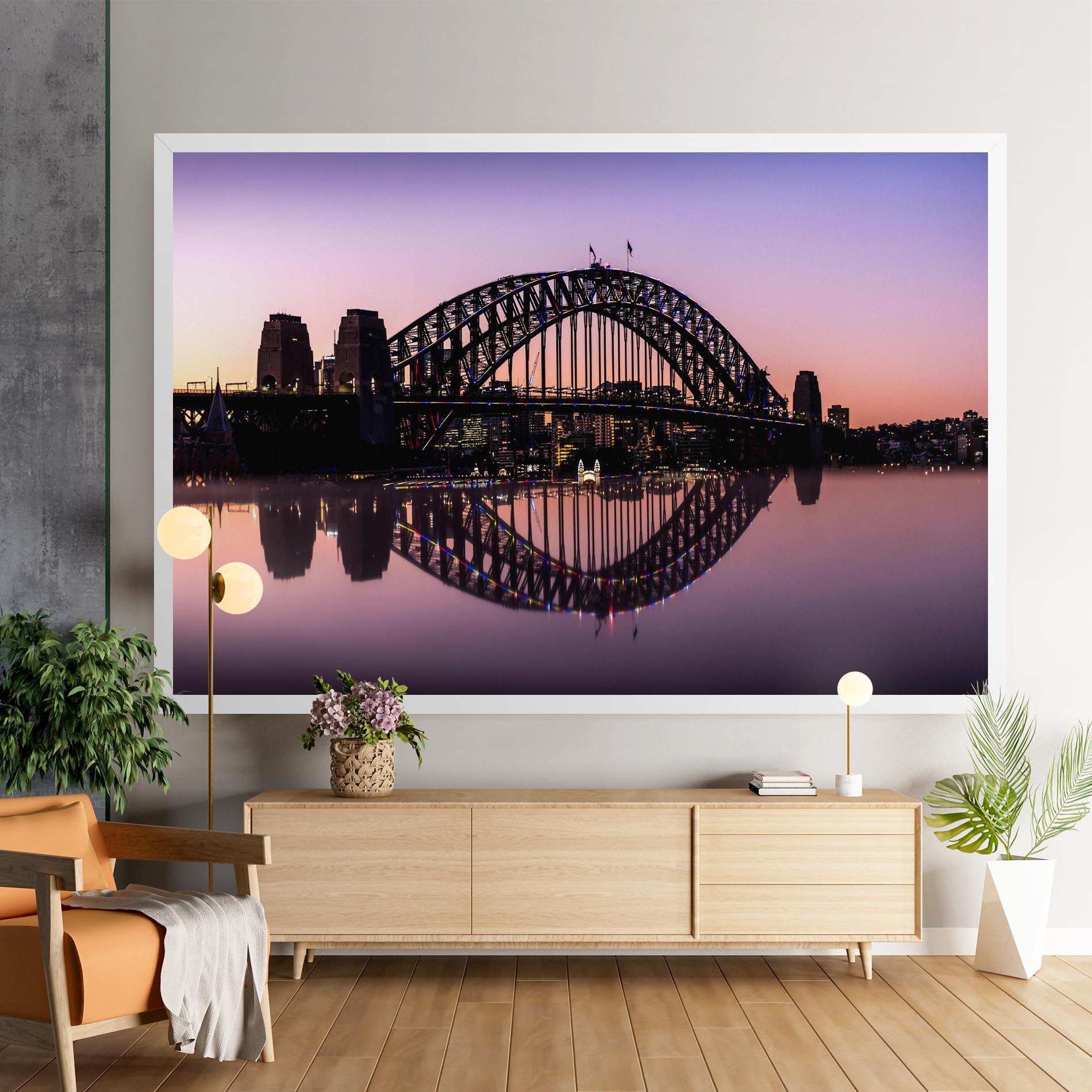 Vászonkép Purple Night Sydney mockup 9
