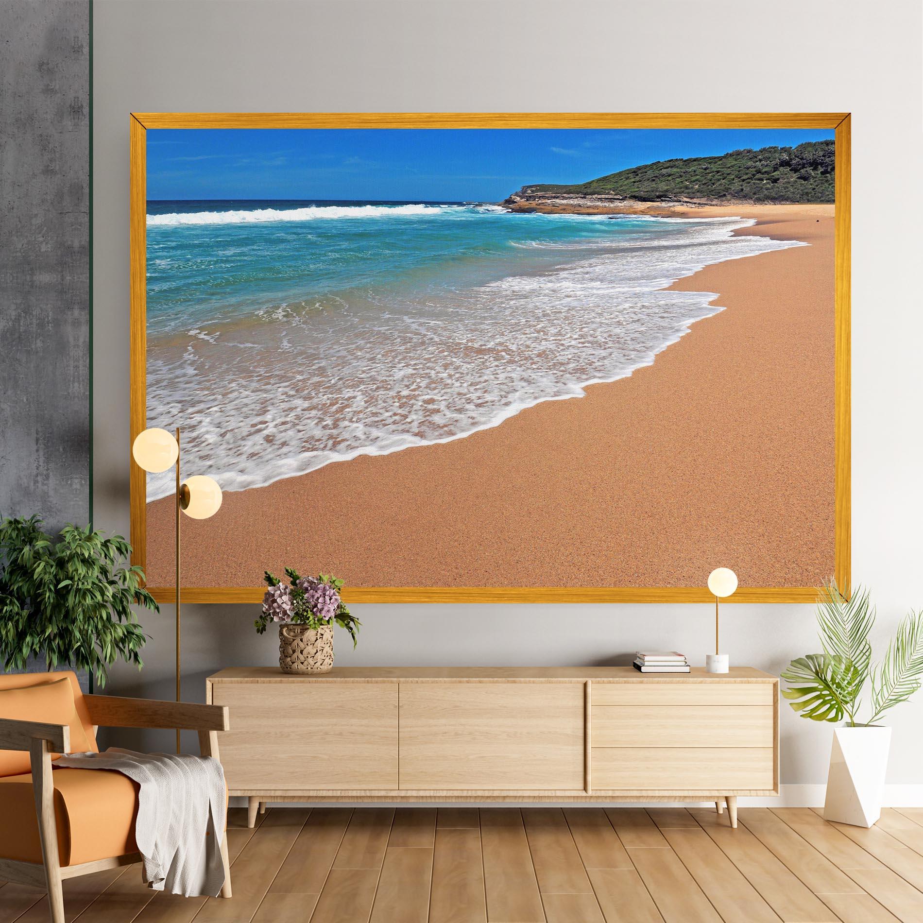 Vászonkép Pristine Beach mockup 9