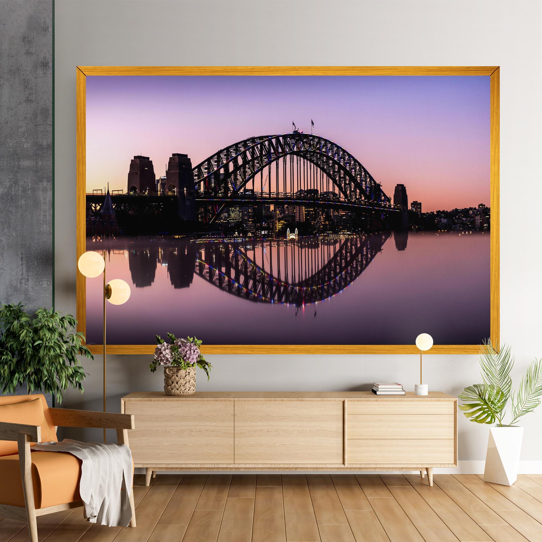 Vászonkép Purple Night Sydney mockup 9