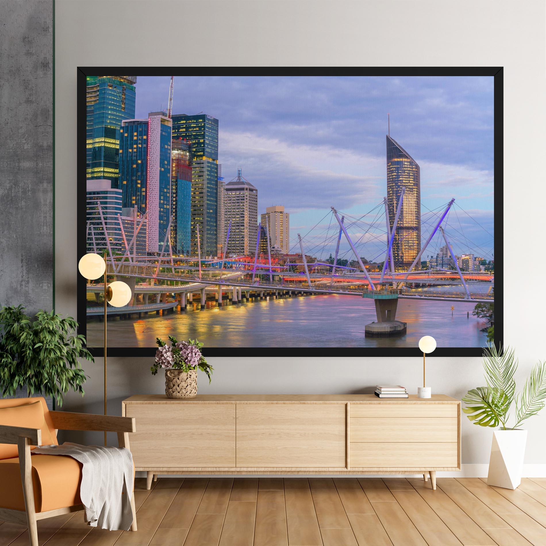 Vászonkép Brisbane River Australia mockup 9