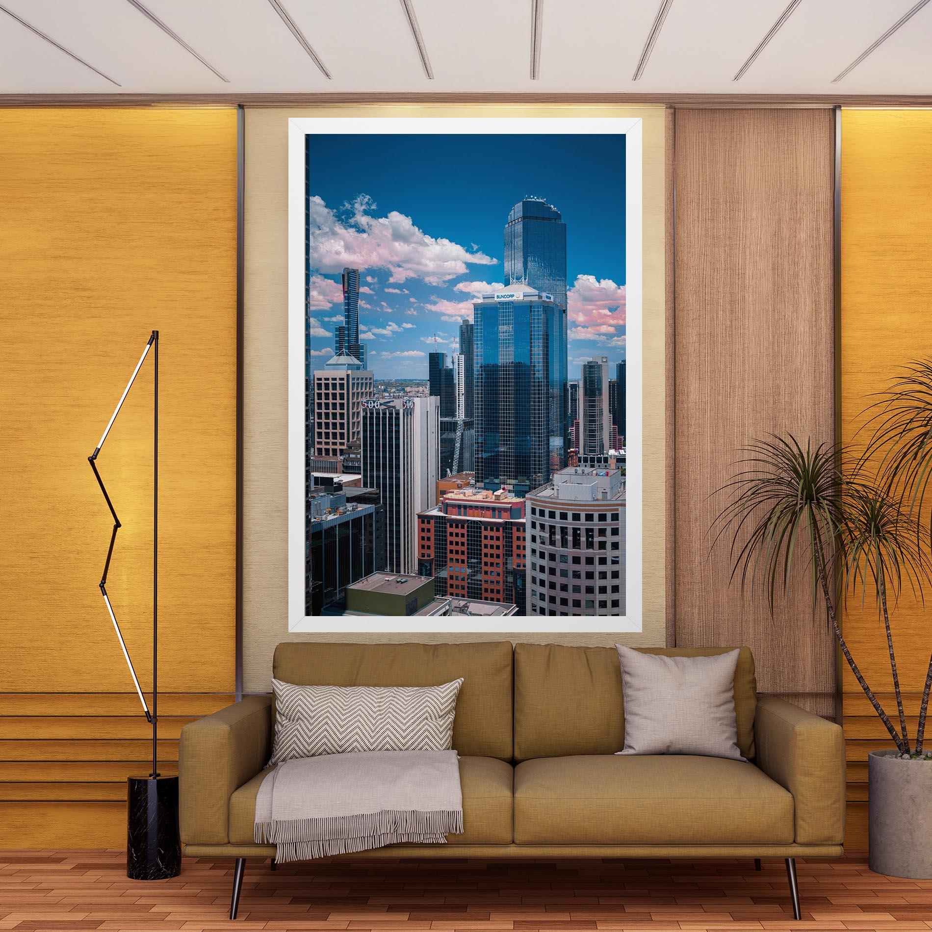 Vászonkép Skyscrapert View mockup 9