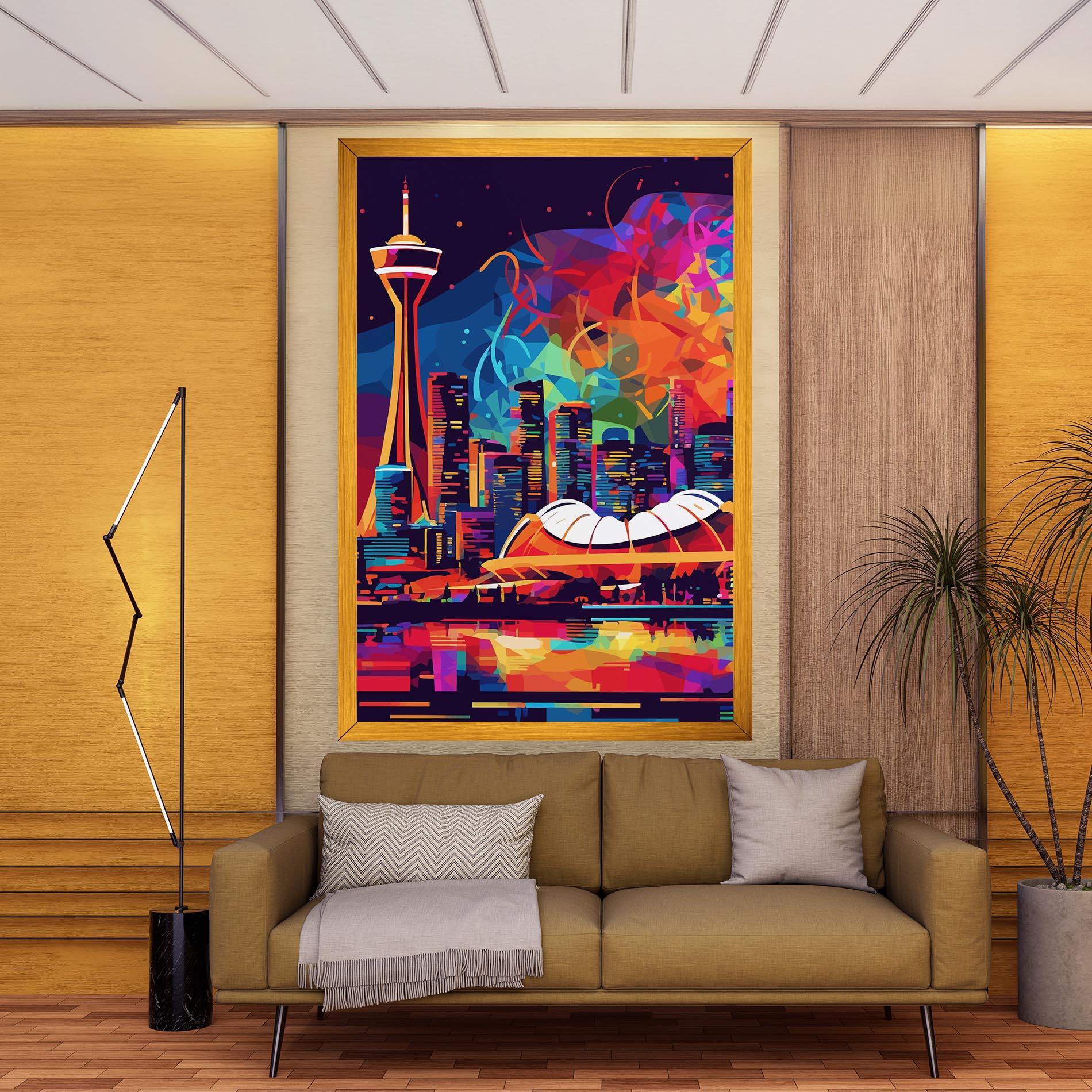 Vászonkép Olympic Stadium Art mockup 9