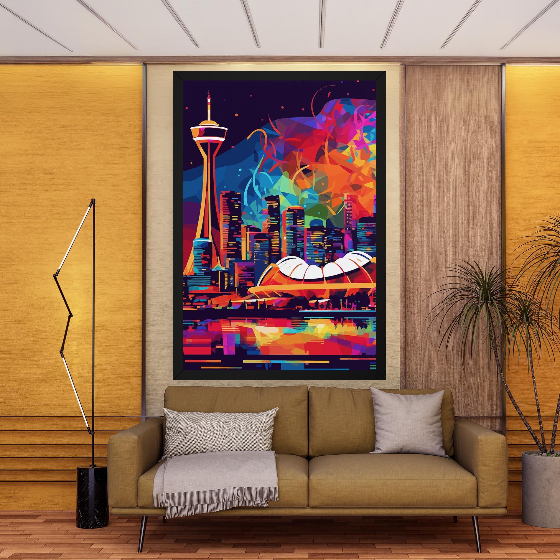 Vászonkép Olympic Stadium Art mockup 9