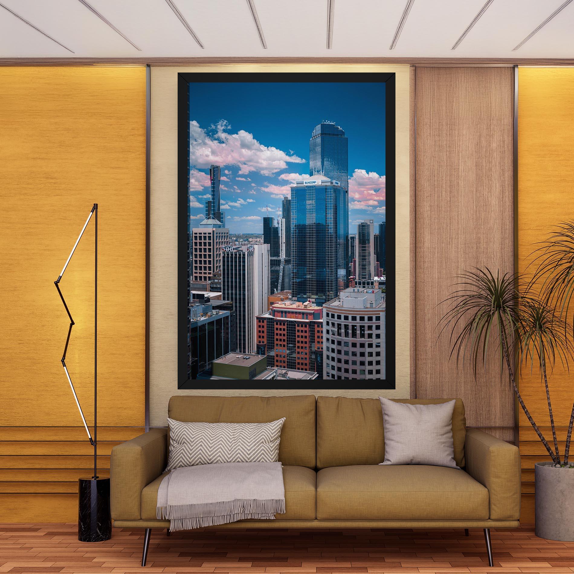 Vászonkép Skyscrapert View mockup 9