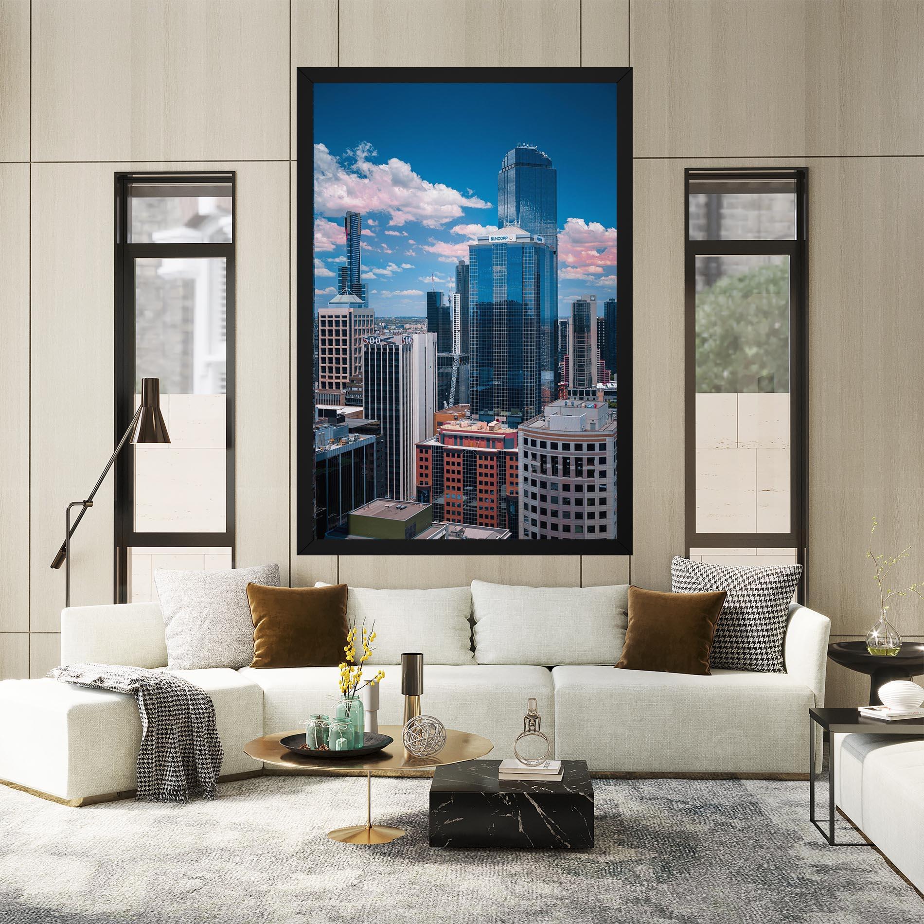 Vászonkép Skyscrapert View mockup 2